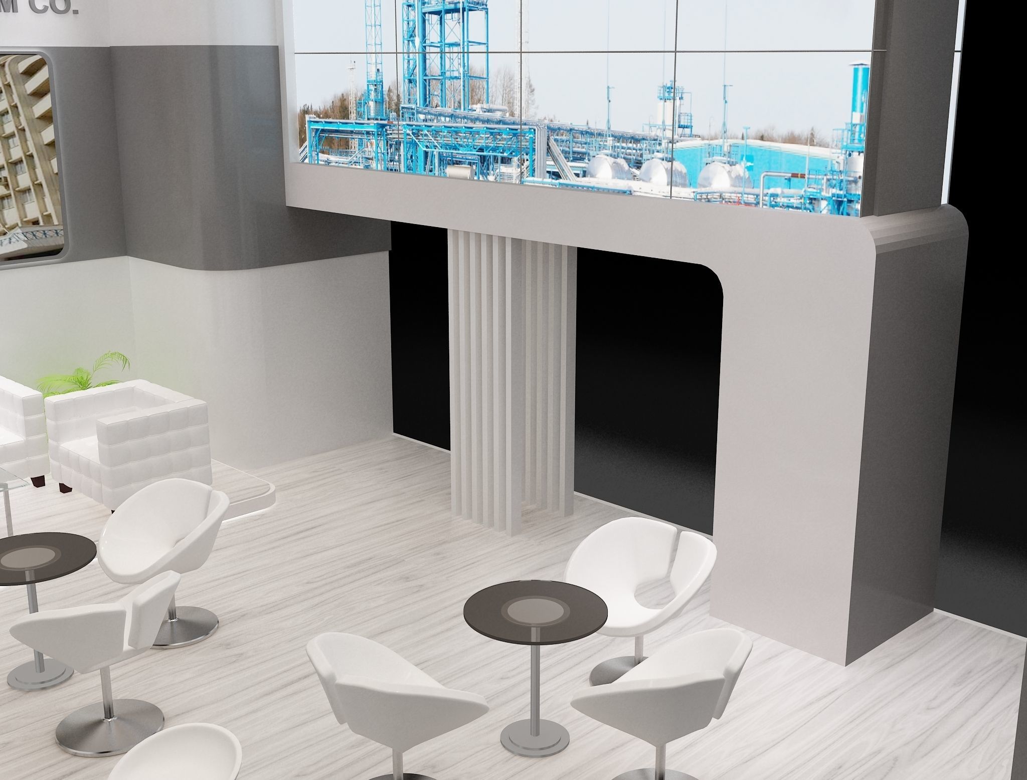 Booth Exhibition Stand a229e 3D model_7