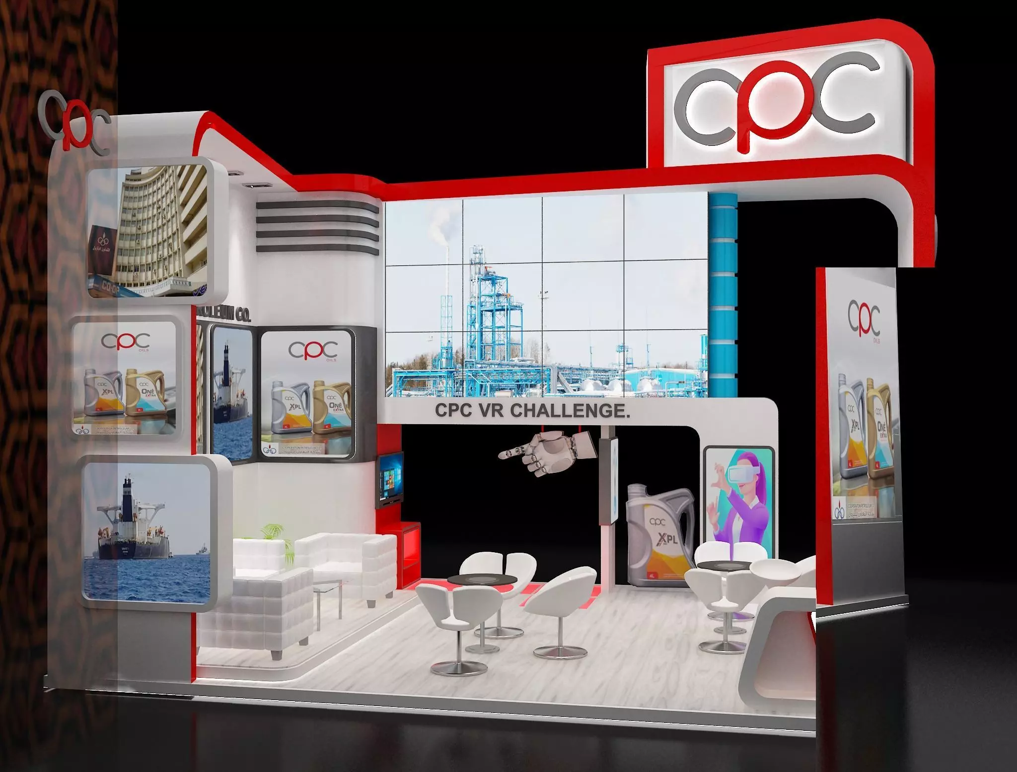 Booth Exhibition Stand a229e 3D model_0