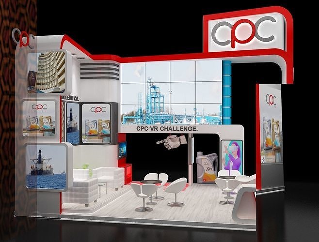 Booth Exhibition Stand a229e 3D model