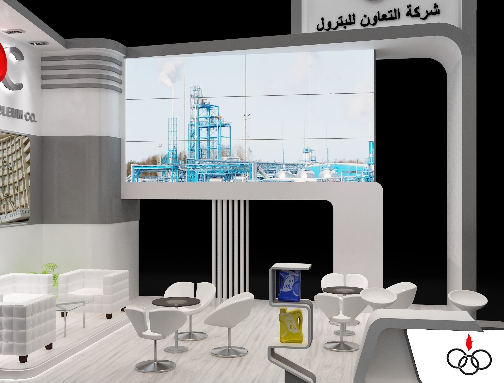 Booth Exhibition Stand a229e 3D model_10