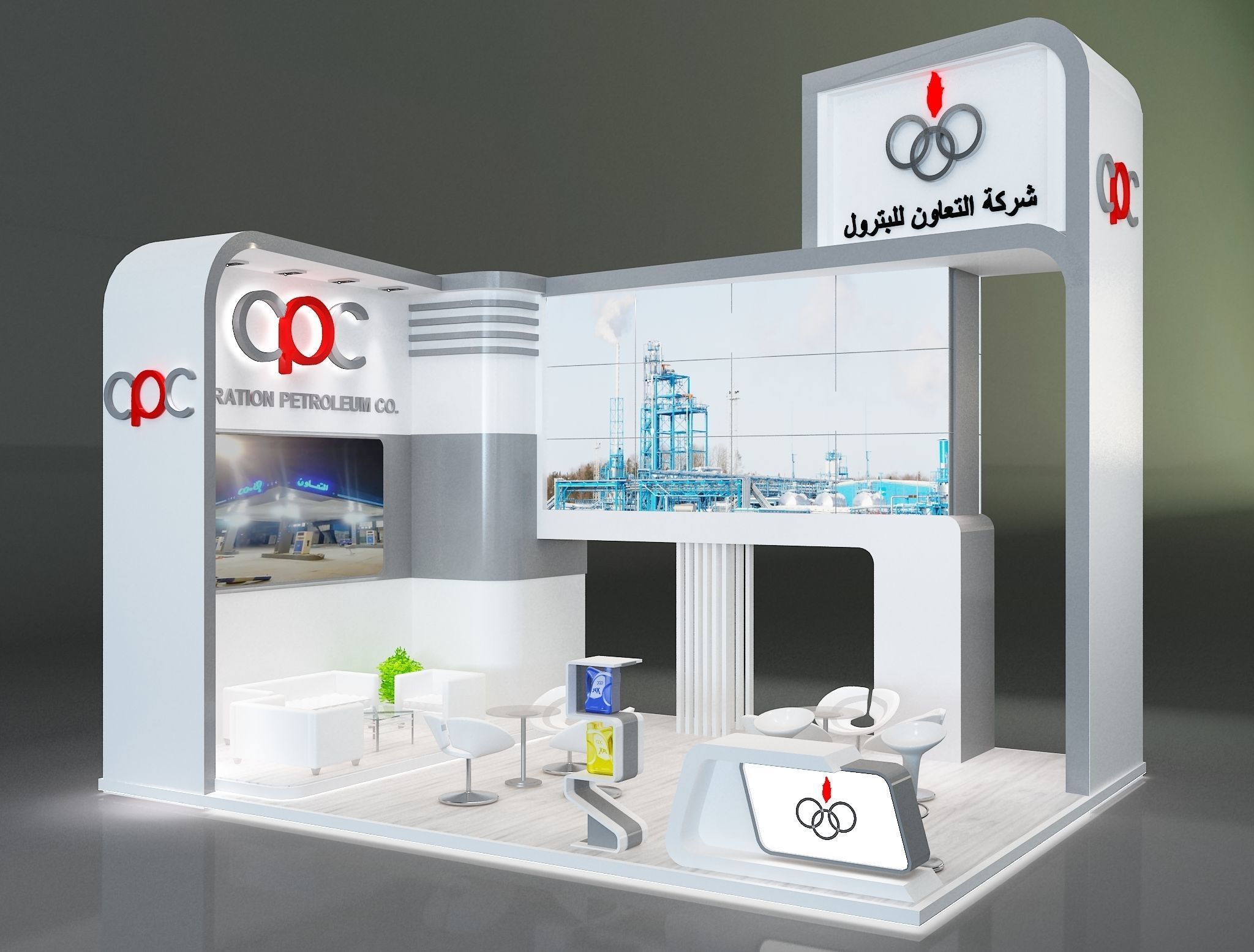 Booth Exhibition Stand a229e 3D model_5