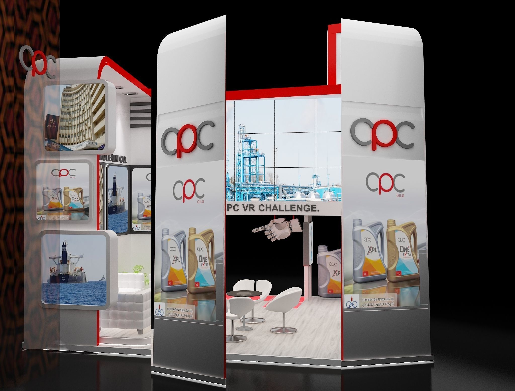 Booth Exhibition Stand a229e 3D model_4