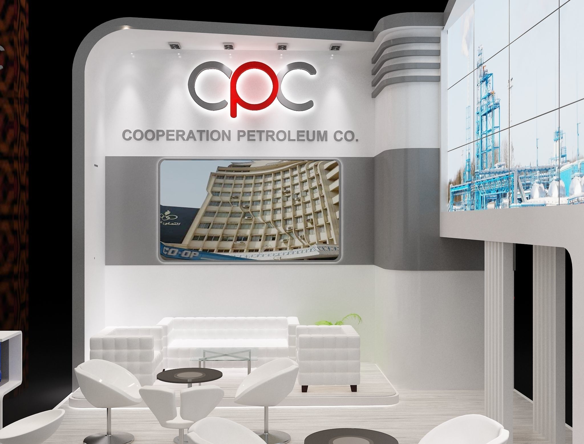 Booth Exhibition Stand a229e 3D model_8