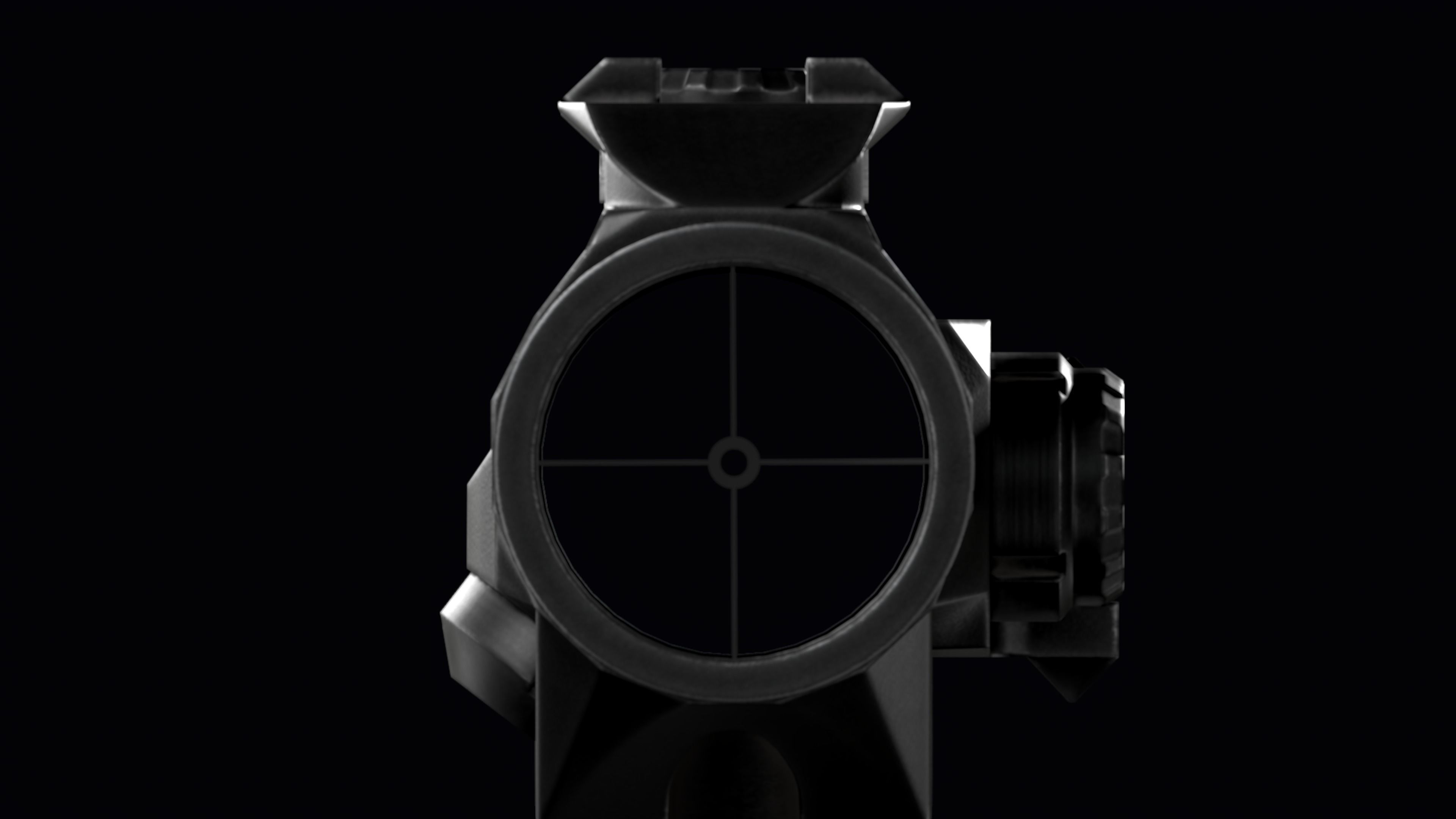 Tactical modular assault rifle Bullpup Steyr AUG A3 Low-poly 3D model_51