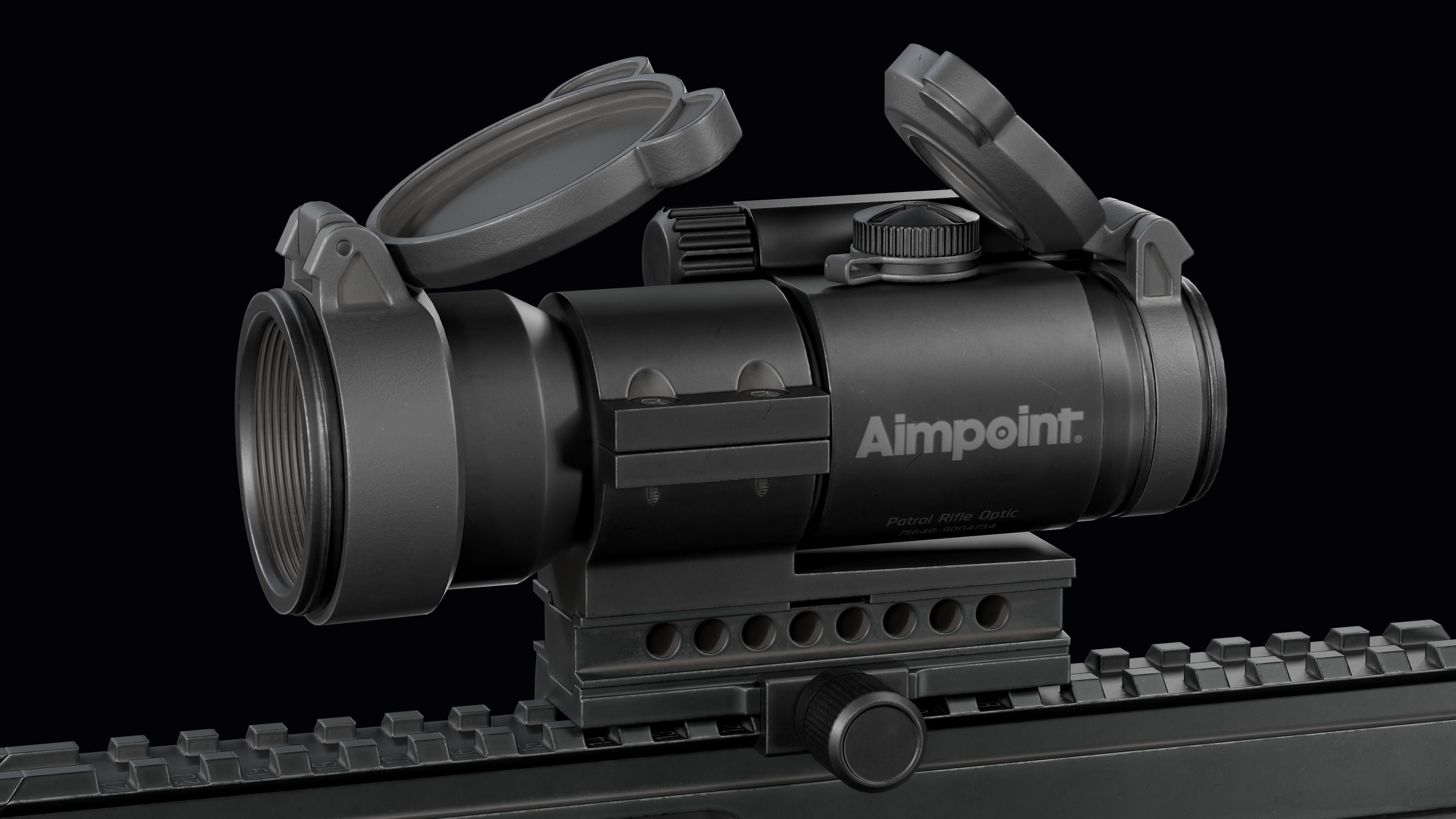 Tactical modular assault rifle Bullpup Steyr AUG A3 Low-poly 3D model_27