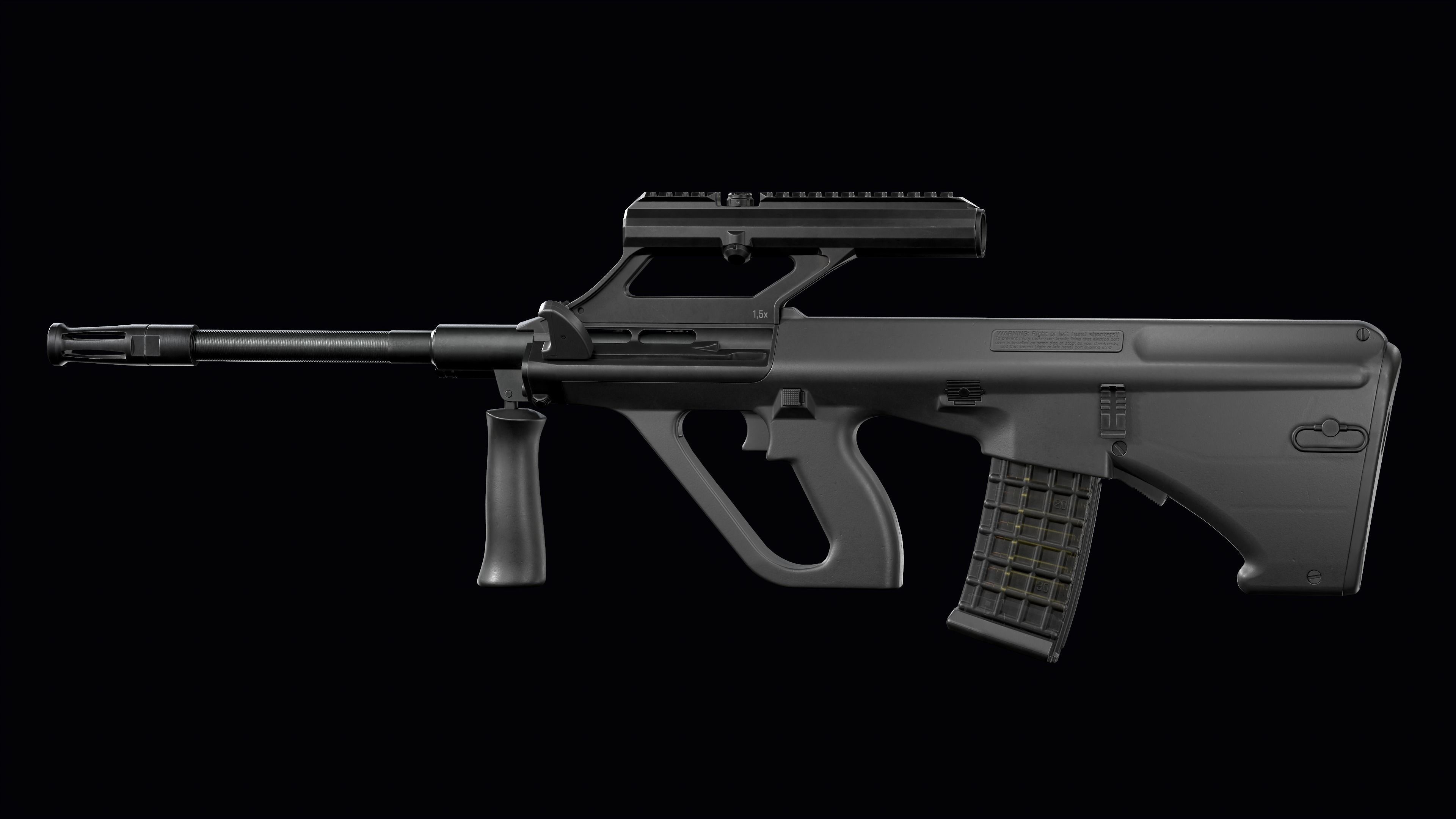 Tactical modular assault rifle Bullpup Steyr AUG A3 Low-poly 3D model_18
