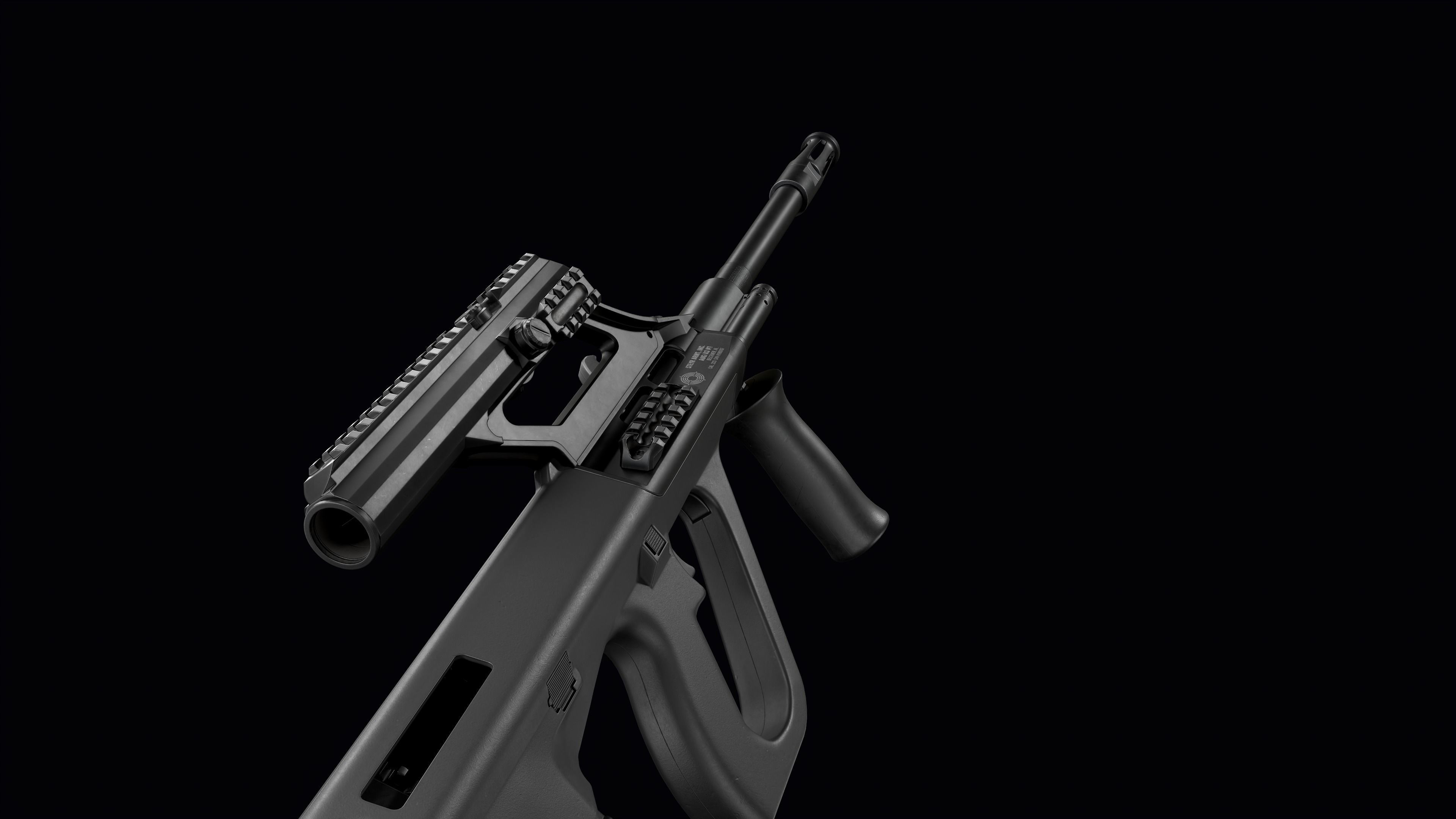Tactical modular assault rifle Bullpup Steyr AUG A3 Low-poly 3D model_53
