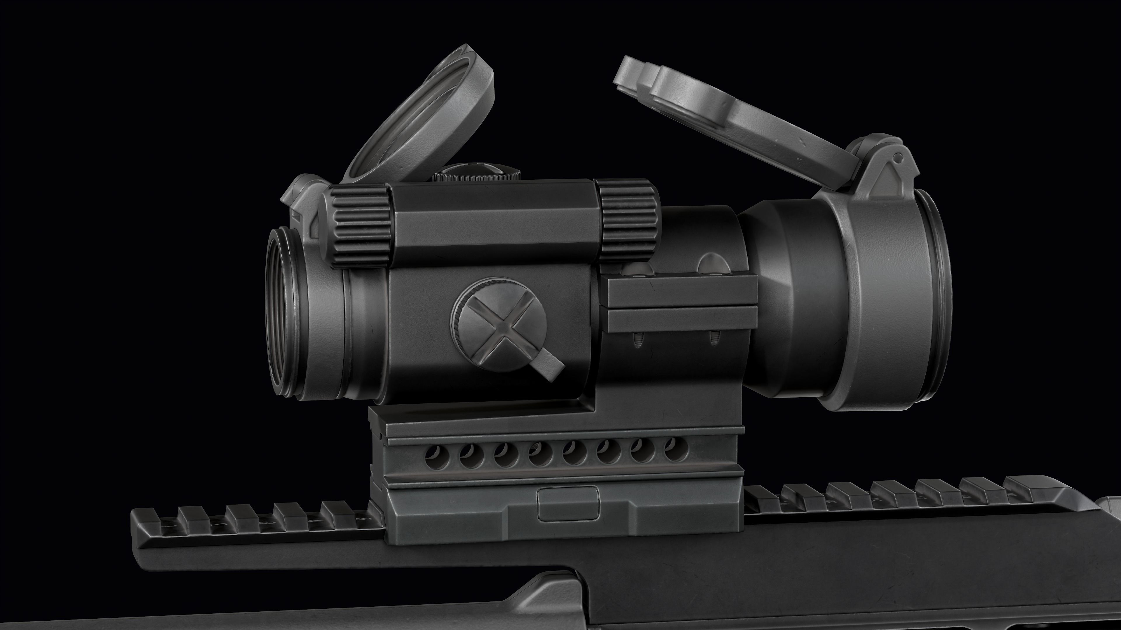 Tactical modular assault rifle Bullpup Steyr AUG A3 Low-poly 3D model_28