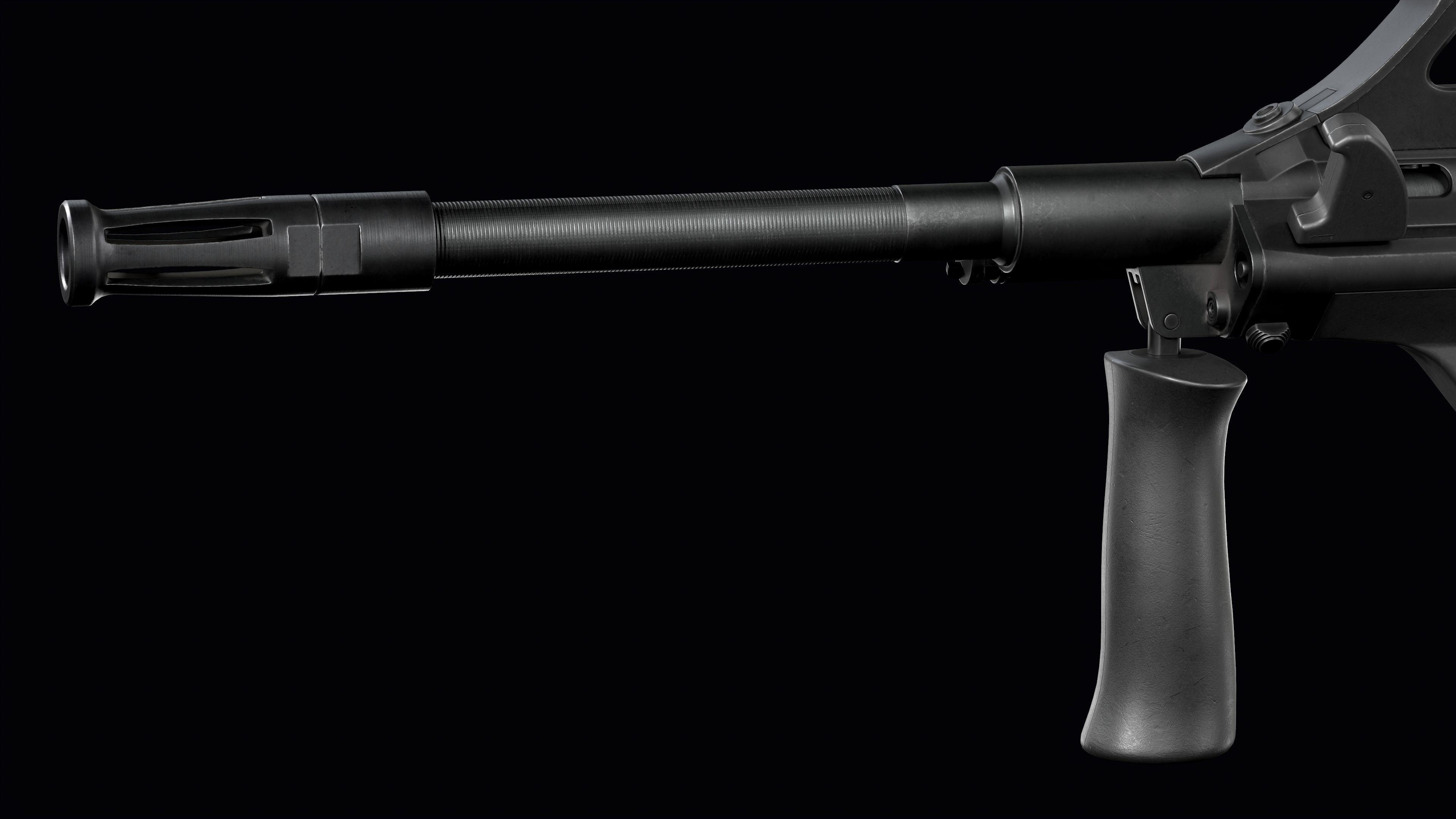 Tactical modular assault rifle Bullpup Steyr AUG A3 Low-poly 3D model_29