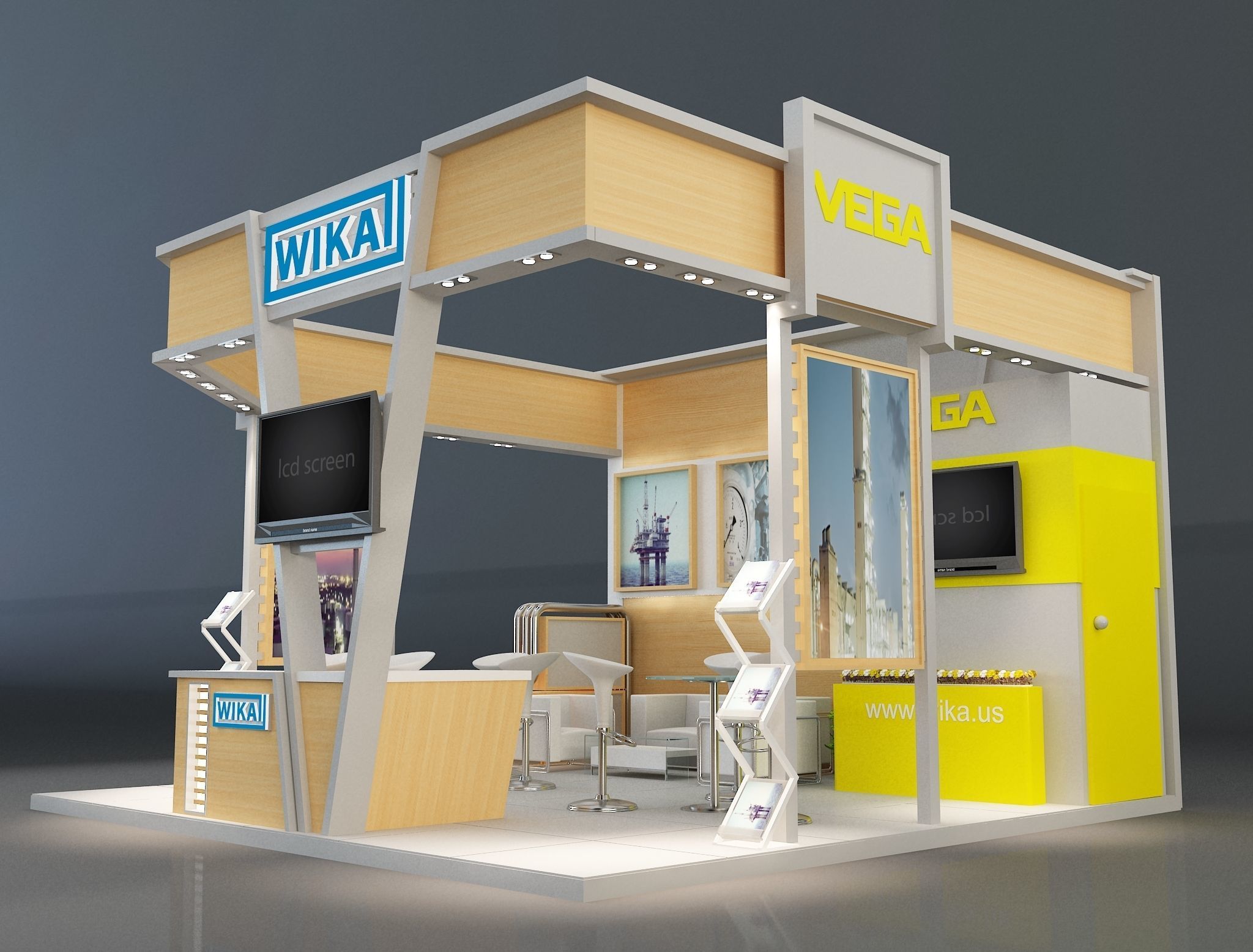 Booth Exhibition Stand a223 3D model_2
