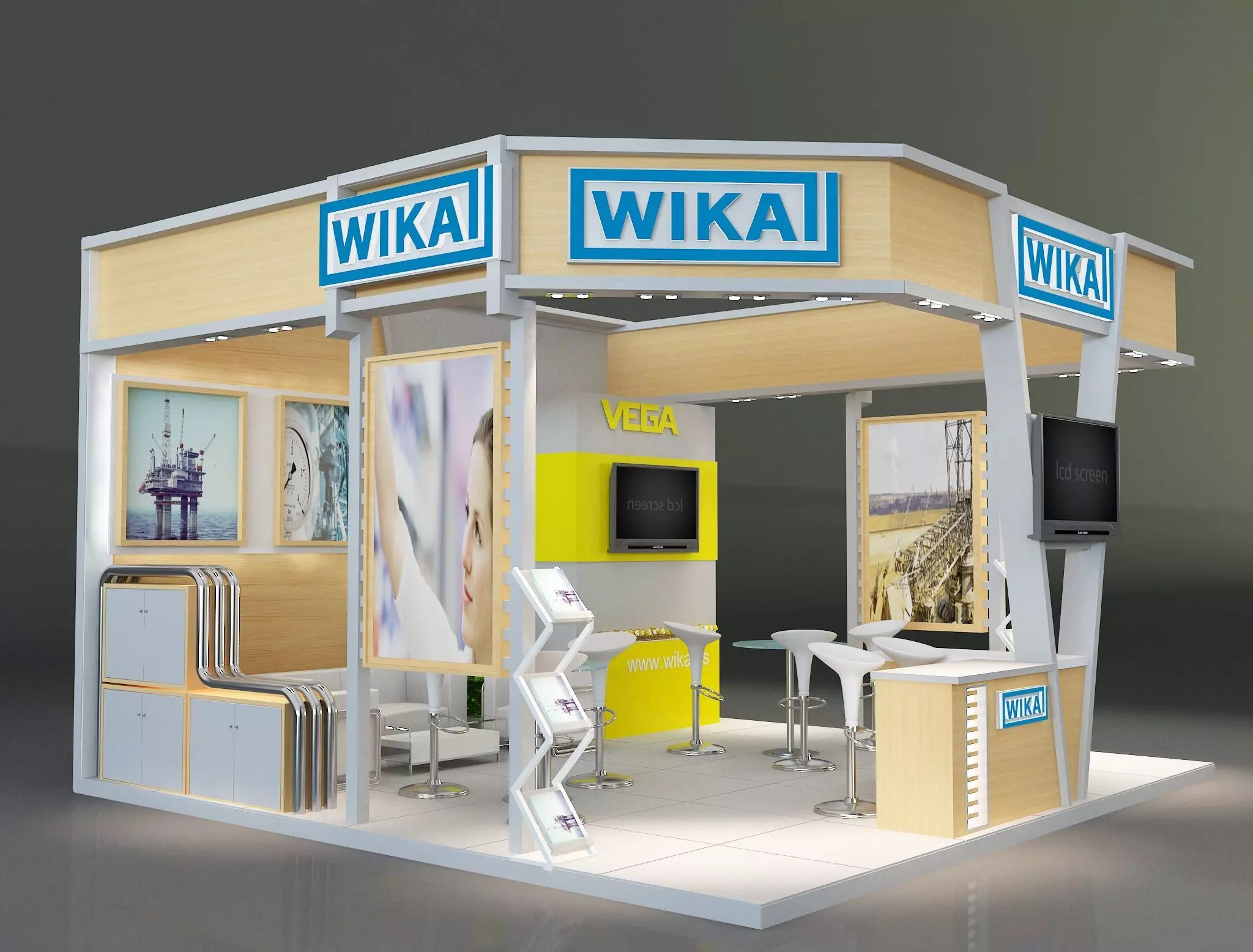 Booth Exhibition Stand a223 3D model_0