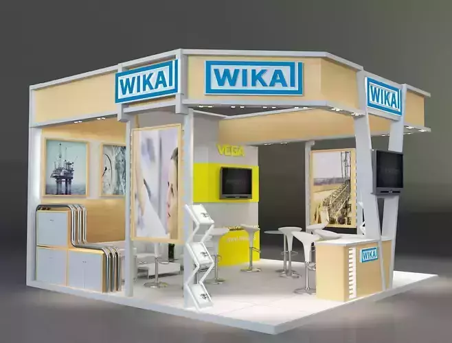 Booth Exhibition Stand a223 3D model