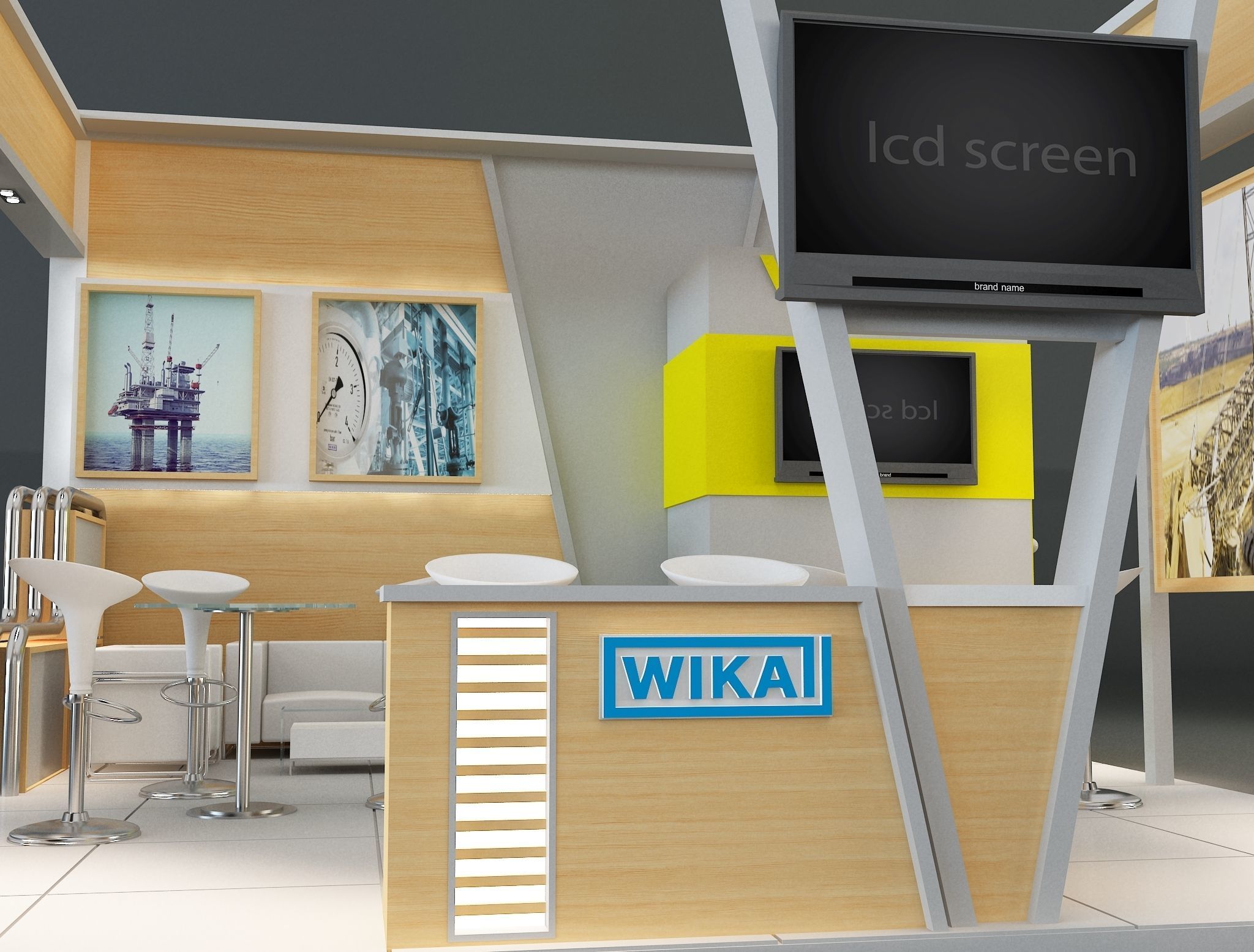 Booth Exhibition Stand a223 3D model_16