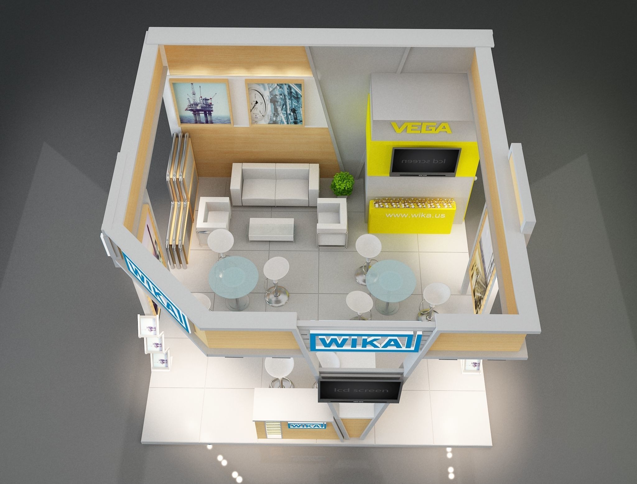 Booth Exhibition Stand a223 3D model_12