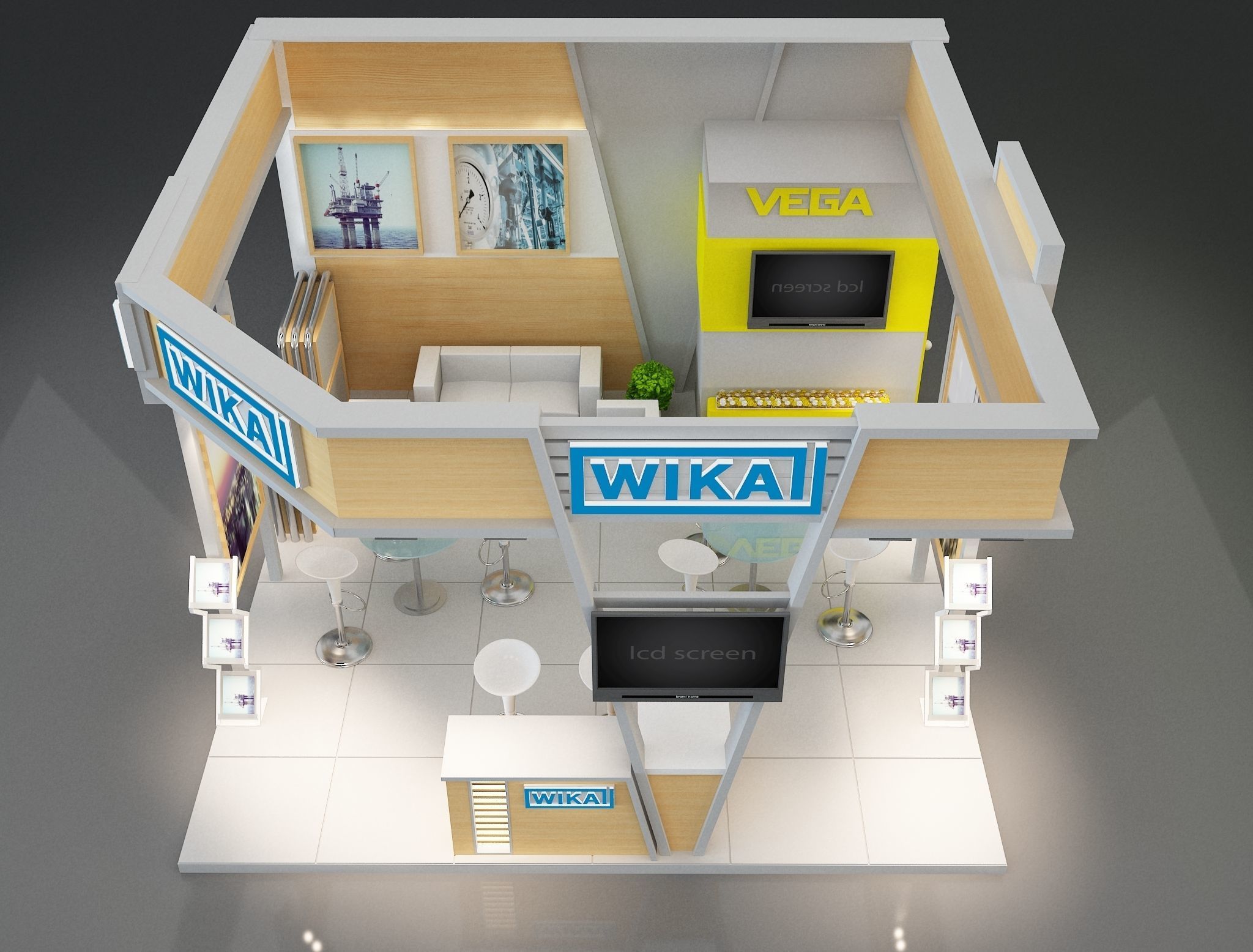 Booth Exhibition Stand a223 3D model_4