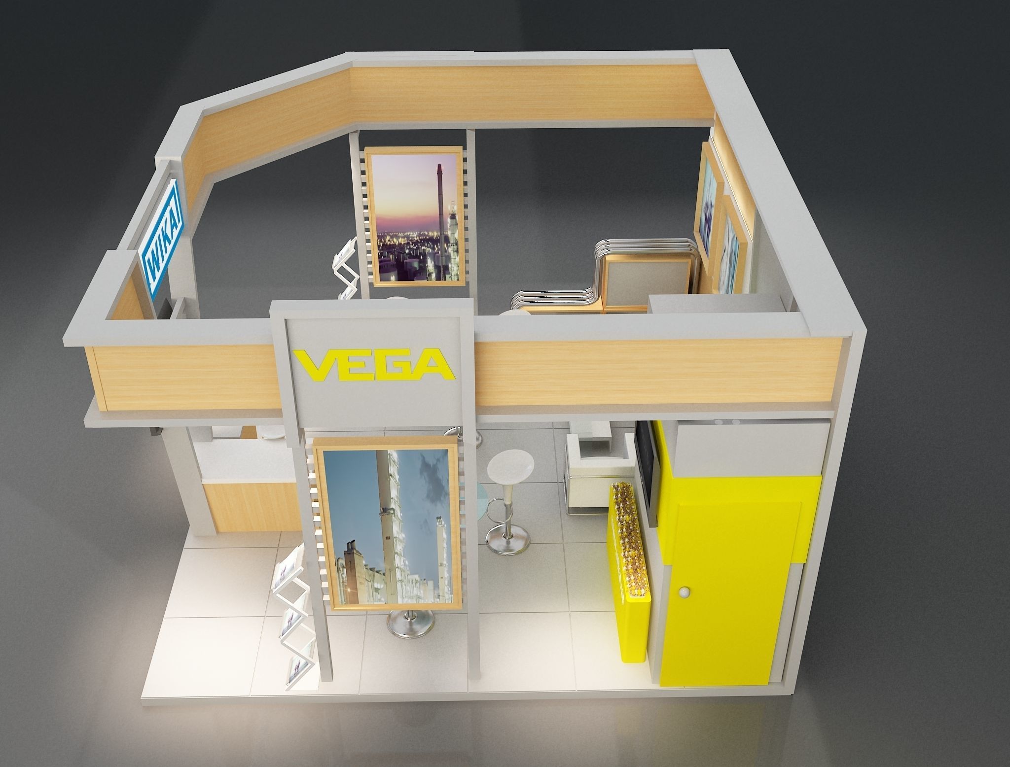 Booth Exhibition Stand a223 3D model_14