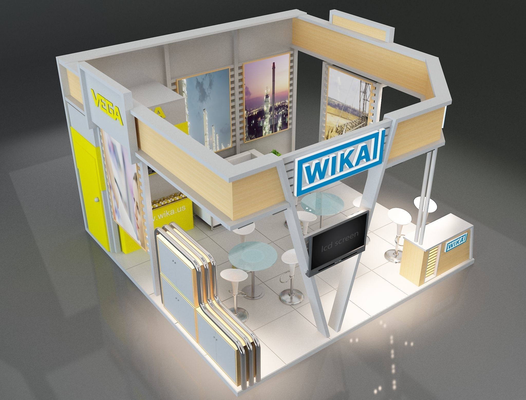 Booth Exhibition Stand a223a 3D model_10