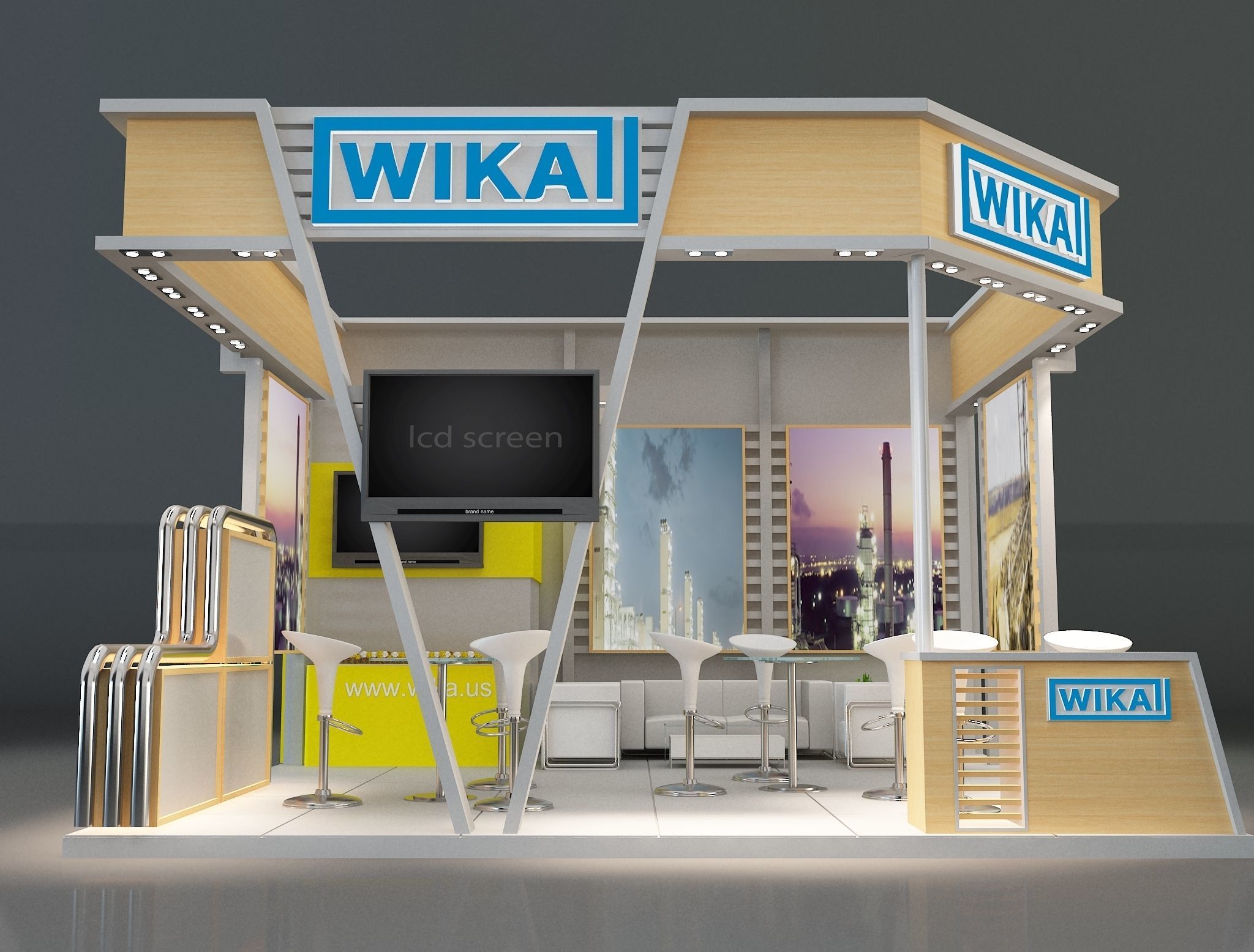 Booth Exhibition Stand a223a 3D model_4