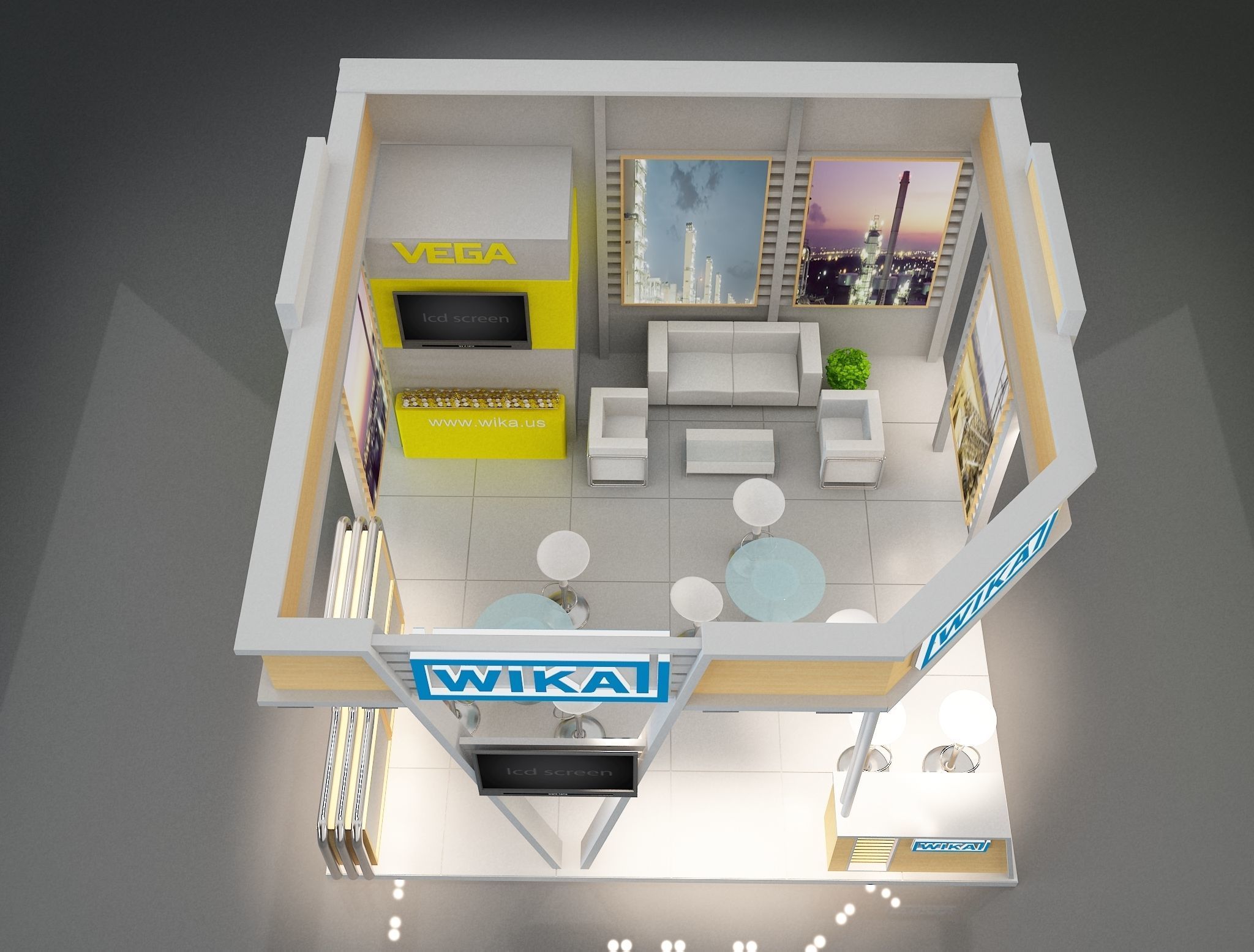 Booth Exhibition Stand a223a 3D model_8