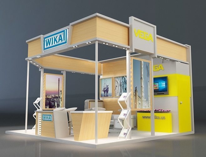 Booth Exhibition Stand a223b 3D model