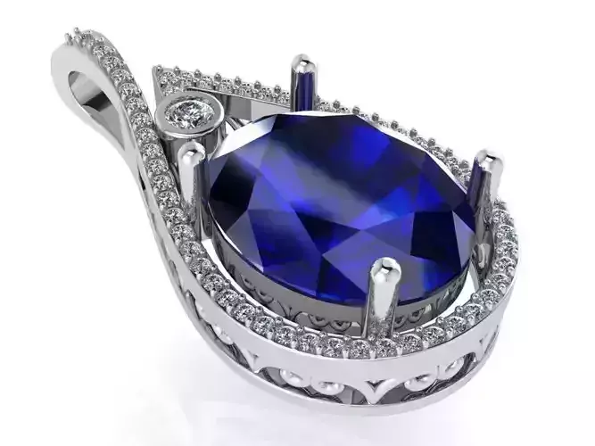 Teardrop Pendant 0839