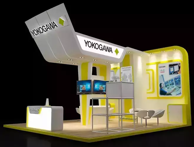 Booth Exhibition Stand a222 3D model