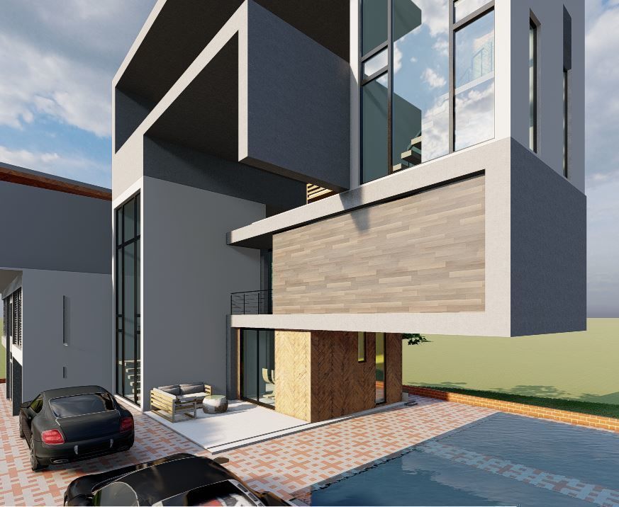 Modern House Apartment Design 3D model_3