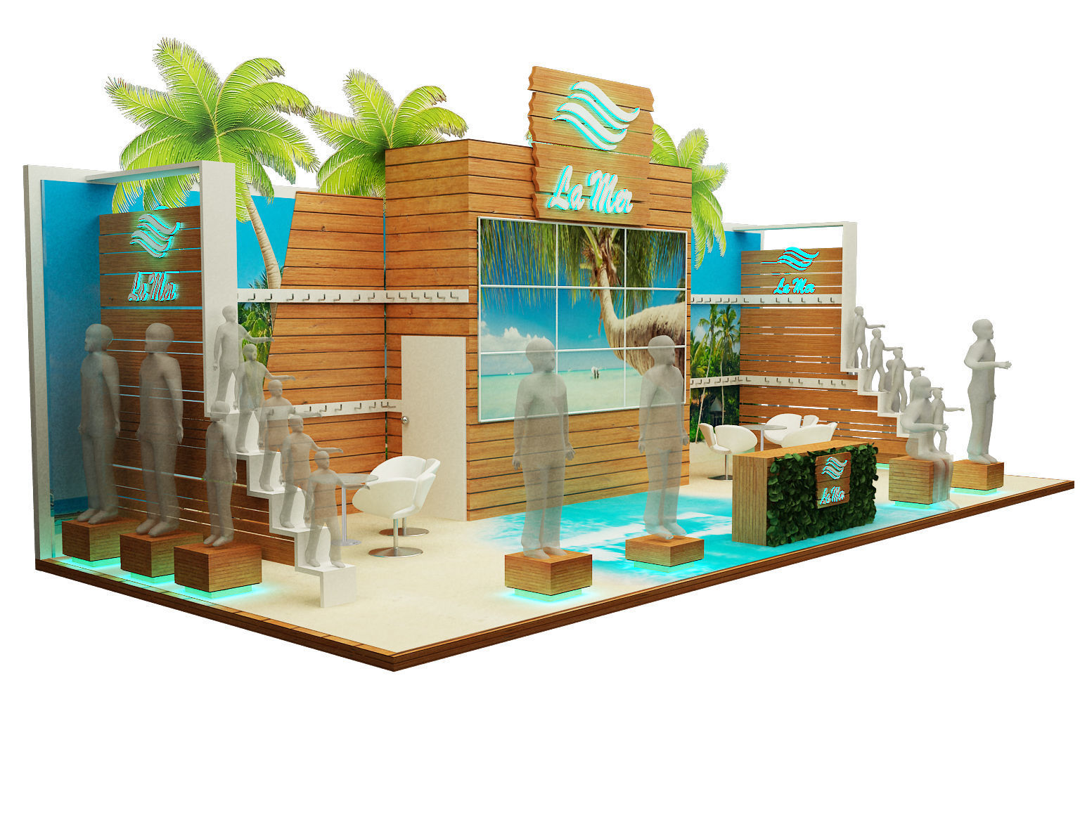  Booth Exhibition Stand a221 3D model_7