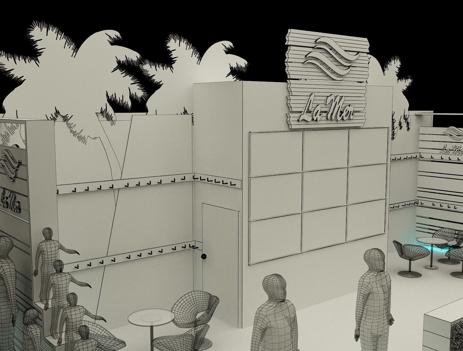  Booth Exhibition Stand a221 3D model_1