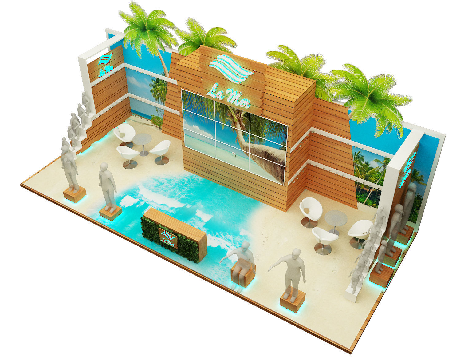  Booth Exhibition Stand a221 3D model_4