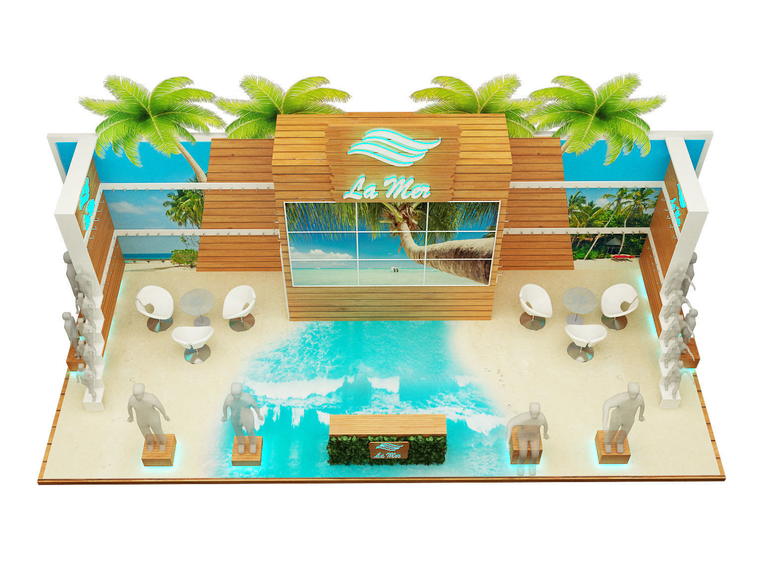  Booth Exhibition Stand a221 3D model_9