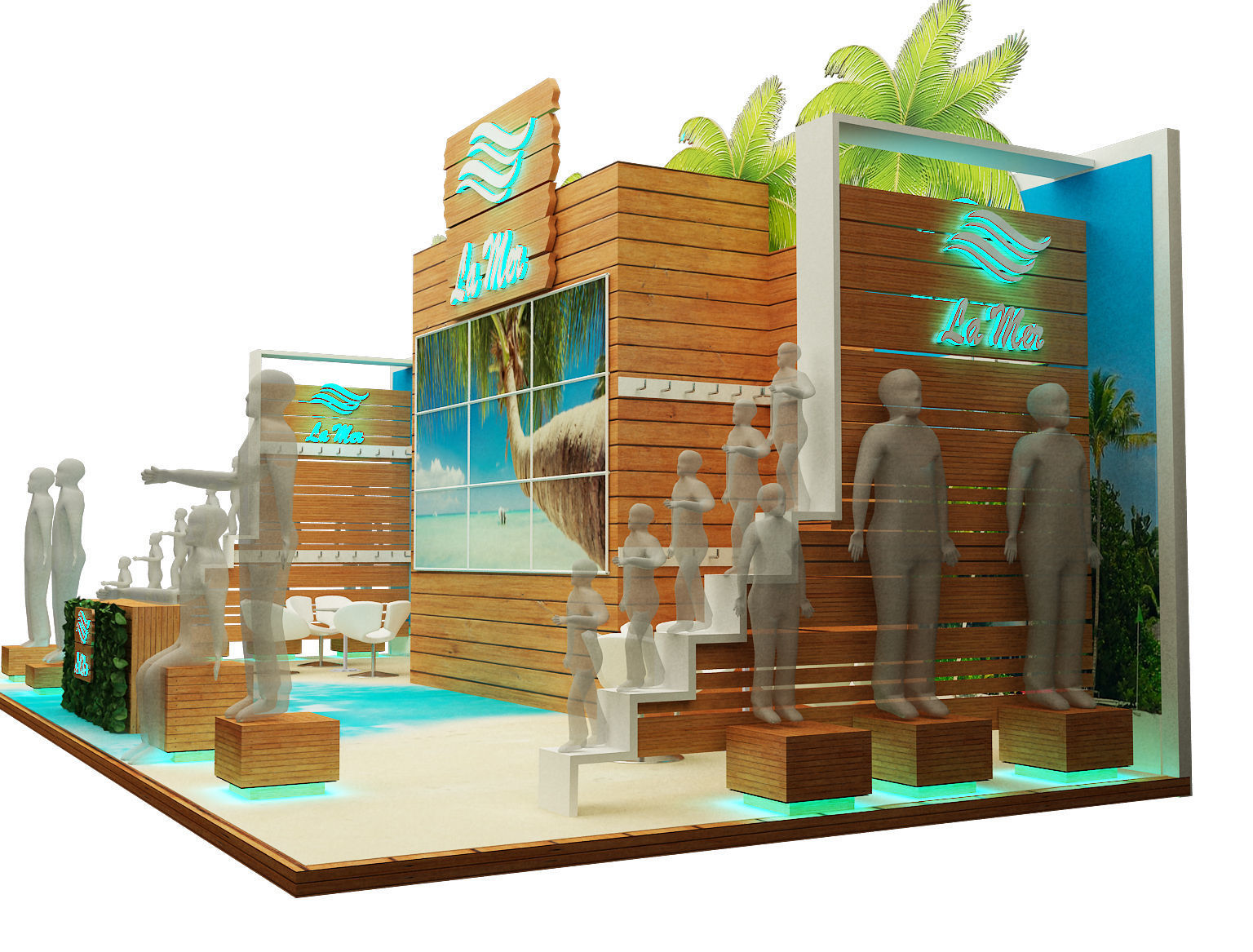  Booth Exhibition Stand a221 3D model_6