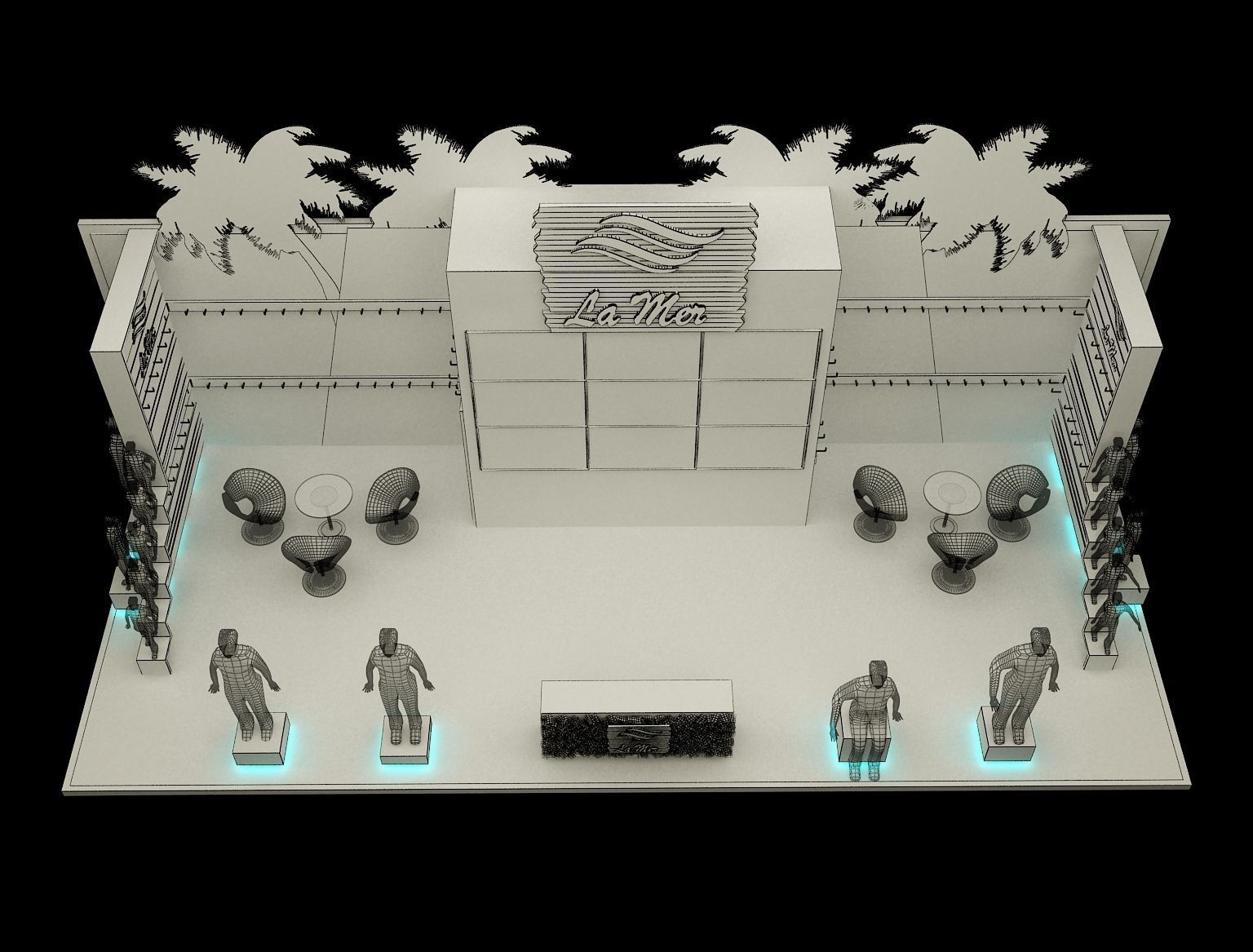  Booth Exhibition Stand a221 3D model_10
