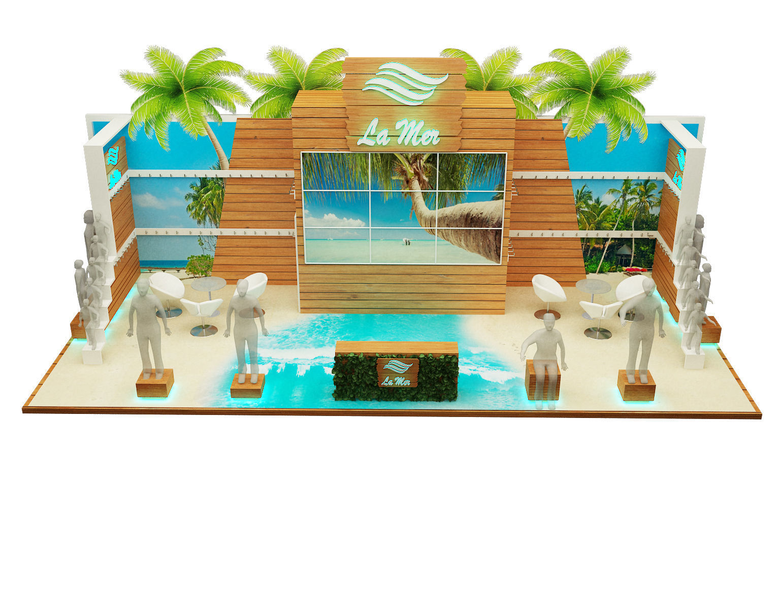  Booth Exhibition Stand a221 3D model_2