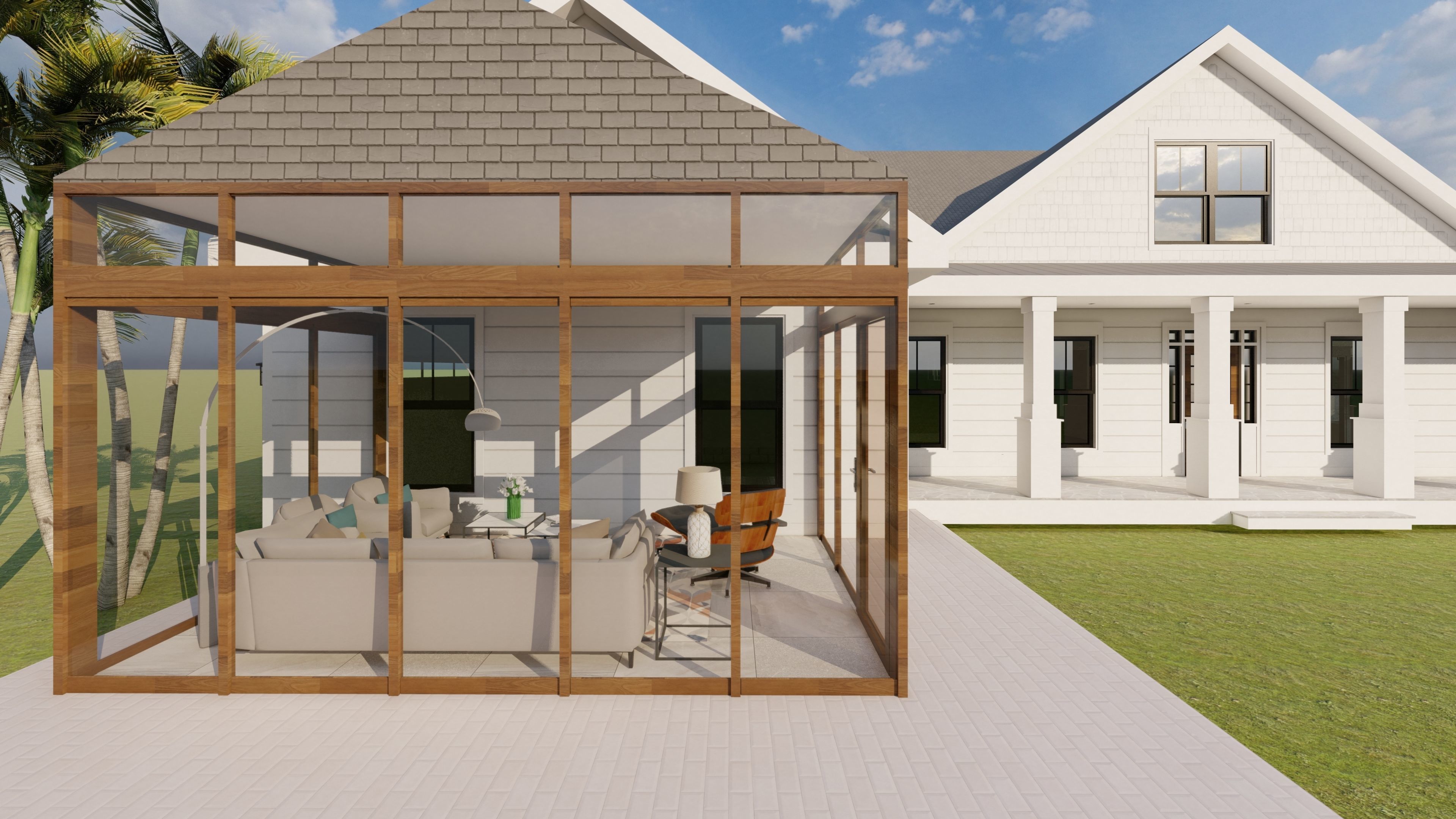 Sun room Design 3D model_1