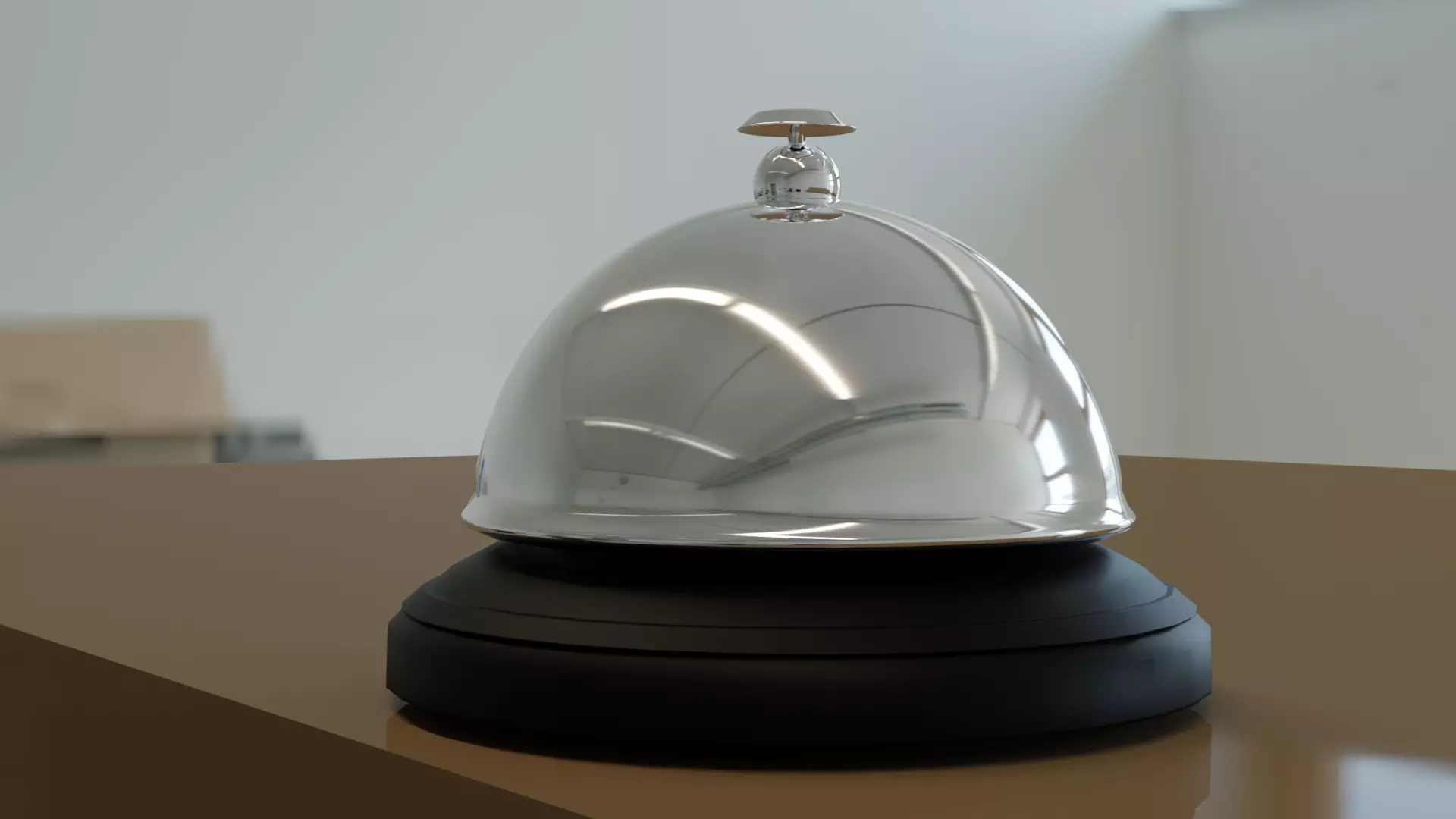 Service Bell Low-poly 3D model