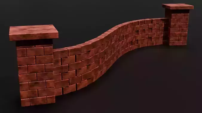 Customizable Brick Wall - Geometry Nodes - Blender