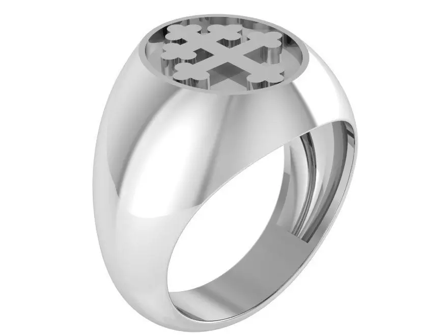Cross Ring 0880 3D print model_0