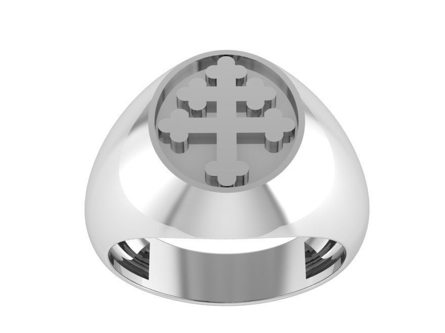 Cross Ring 0880 3D print model_2