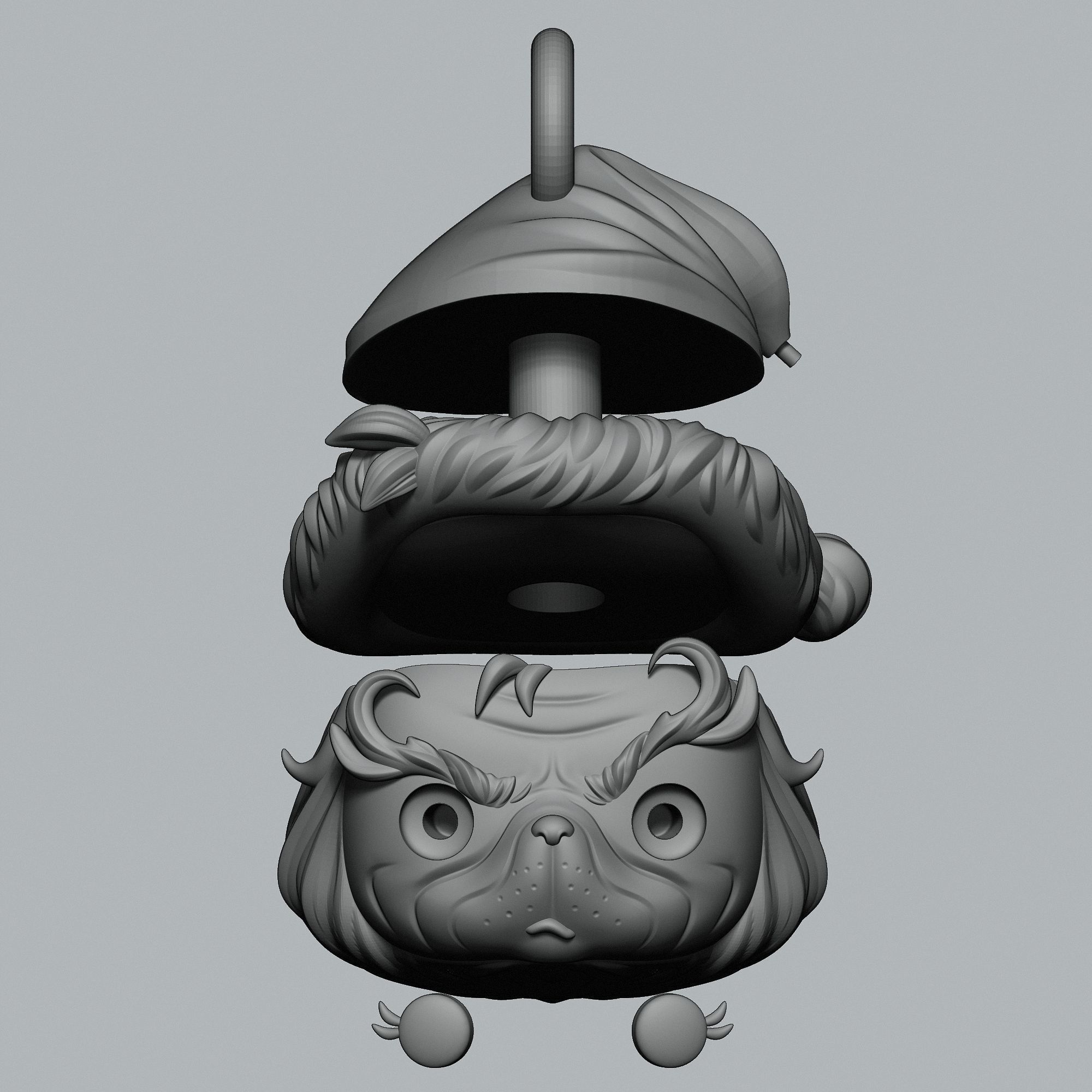 GRINCH - CHRISTMAS ORNAMENT 3D print model_4