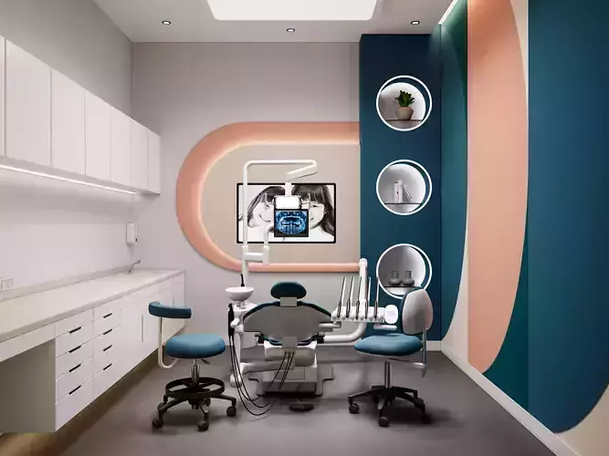 Dental clinic Interior  Healthcare   Hospital   3D model