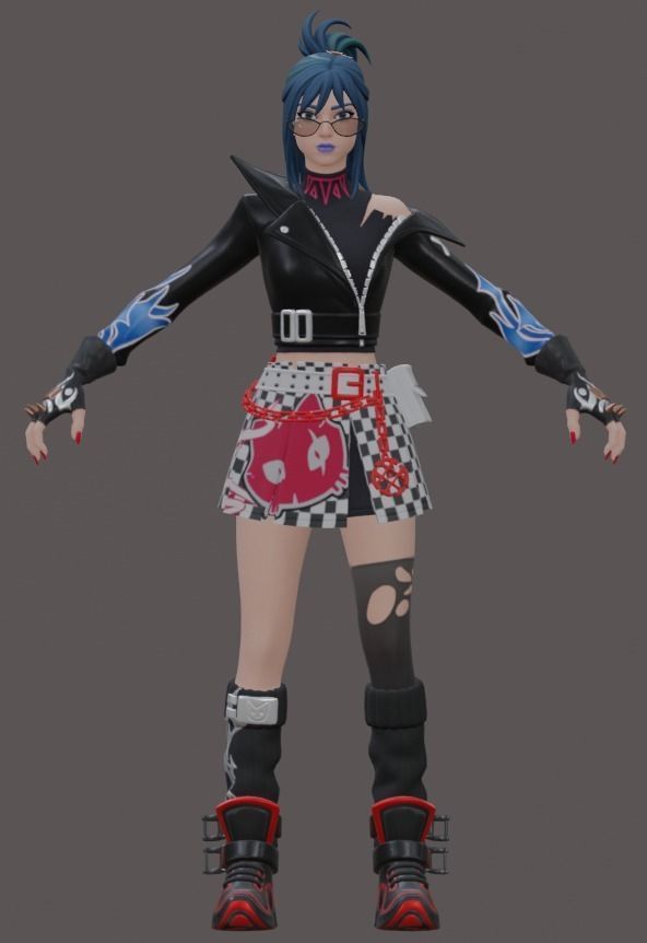 Hope - Fortnite Low-poly 3D model_5