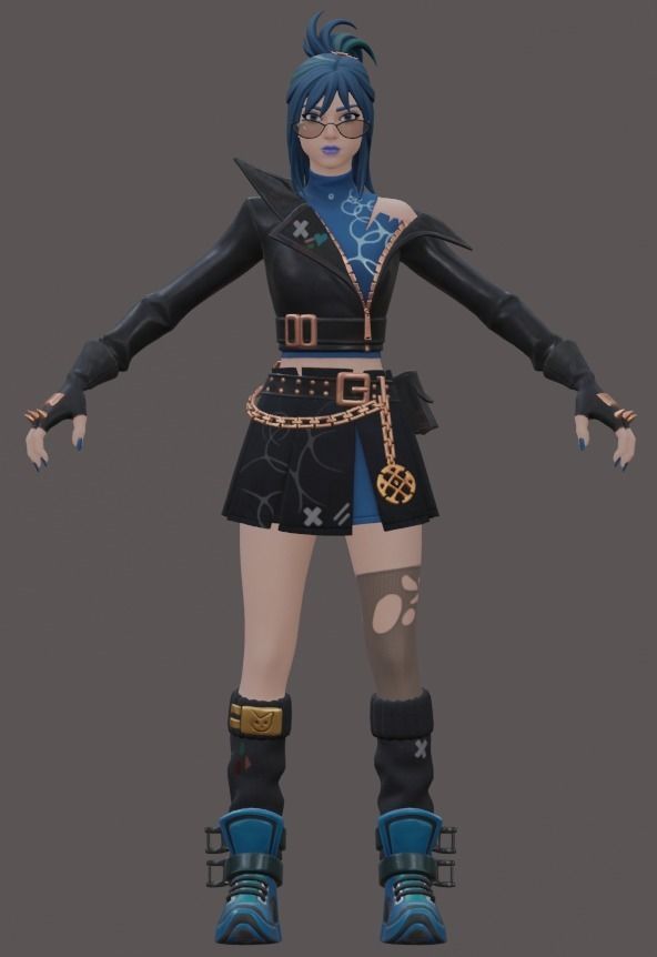 Hope - Fortnite Low-poly 3D model_4