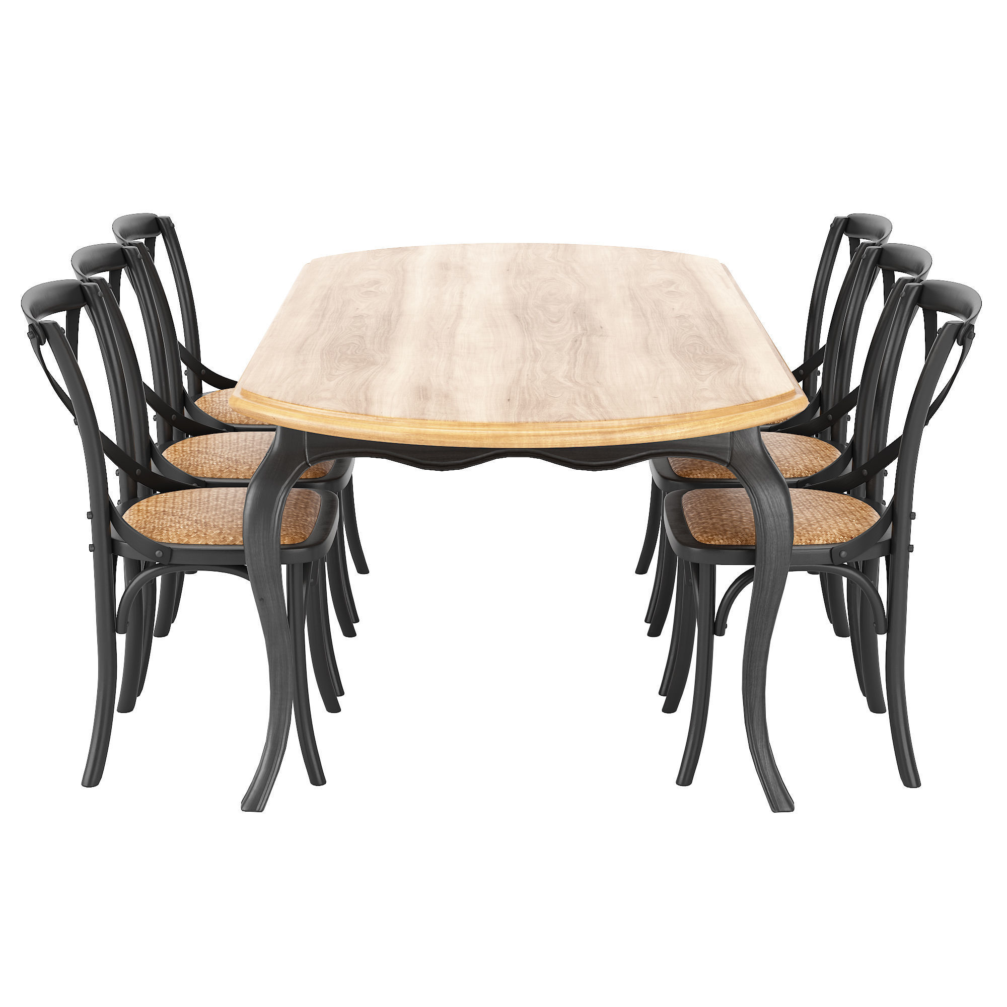 Dining set 13 3D model_1