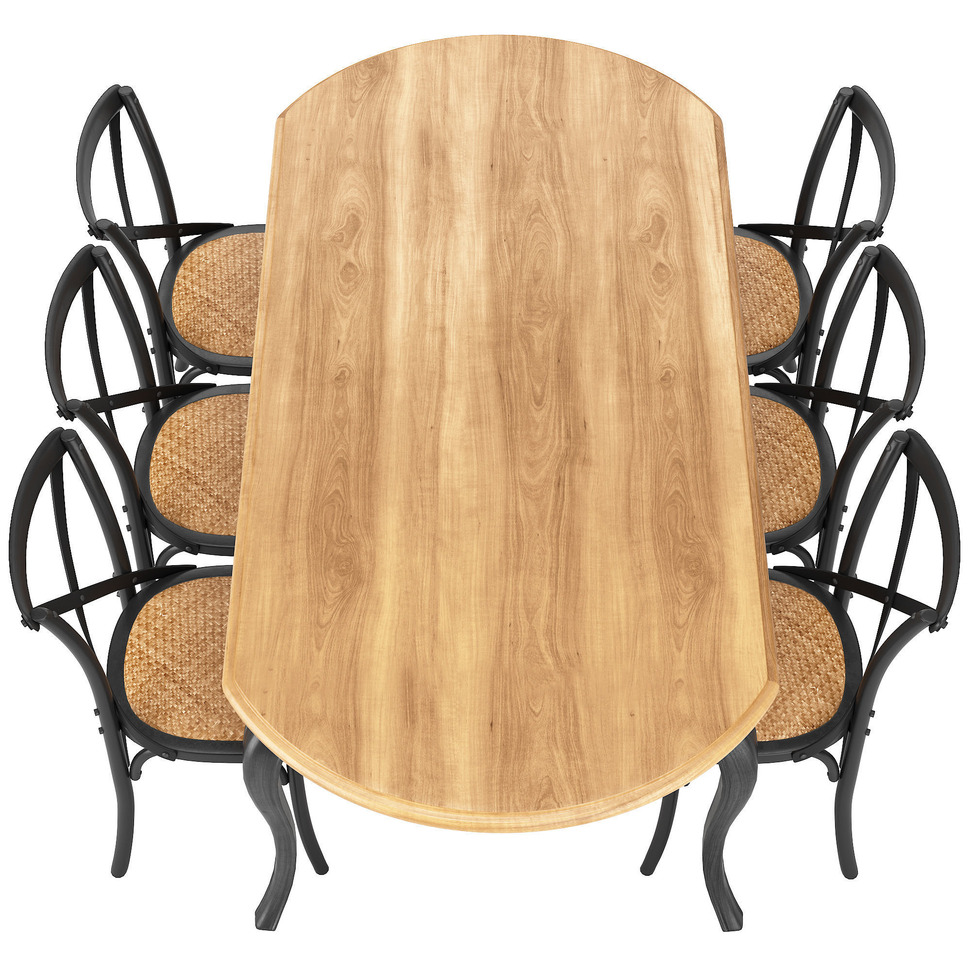 Dining set 13 3D model_2