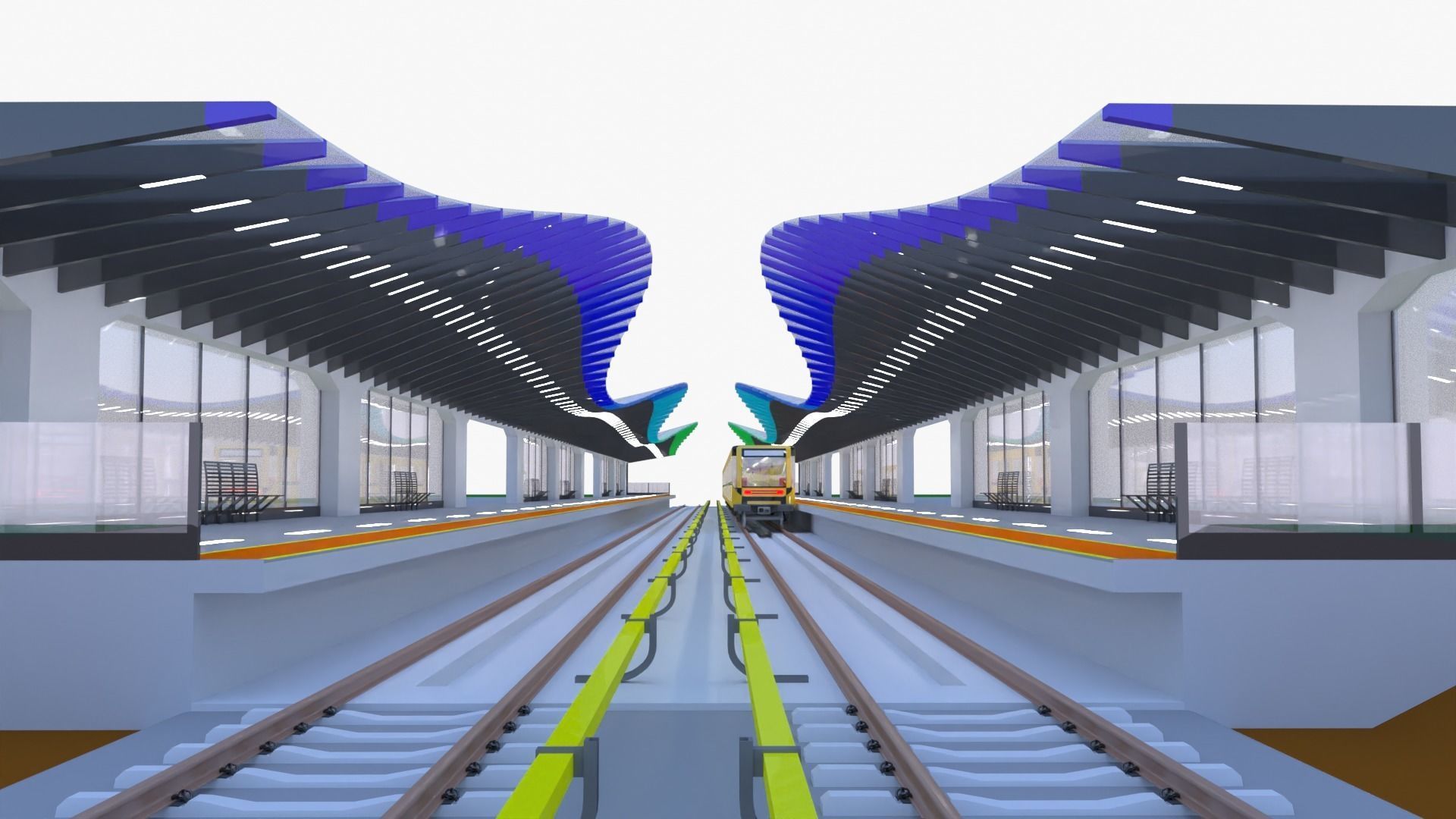 Metro stations concepts 3D Model Collection_3