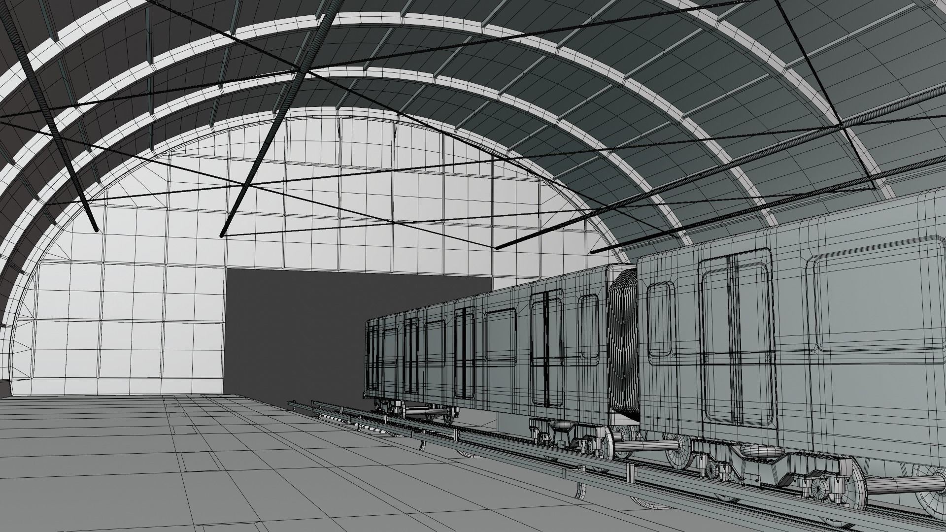 Metro stations concepts 3D Model Collection_13