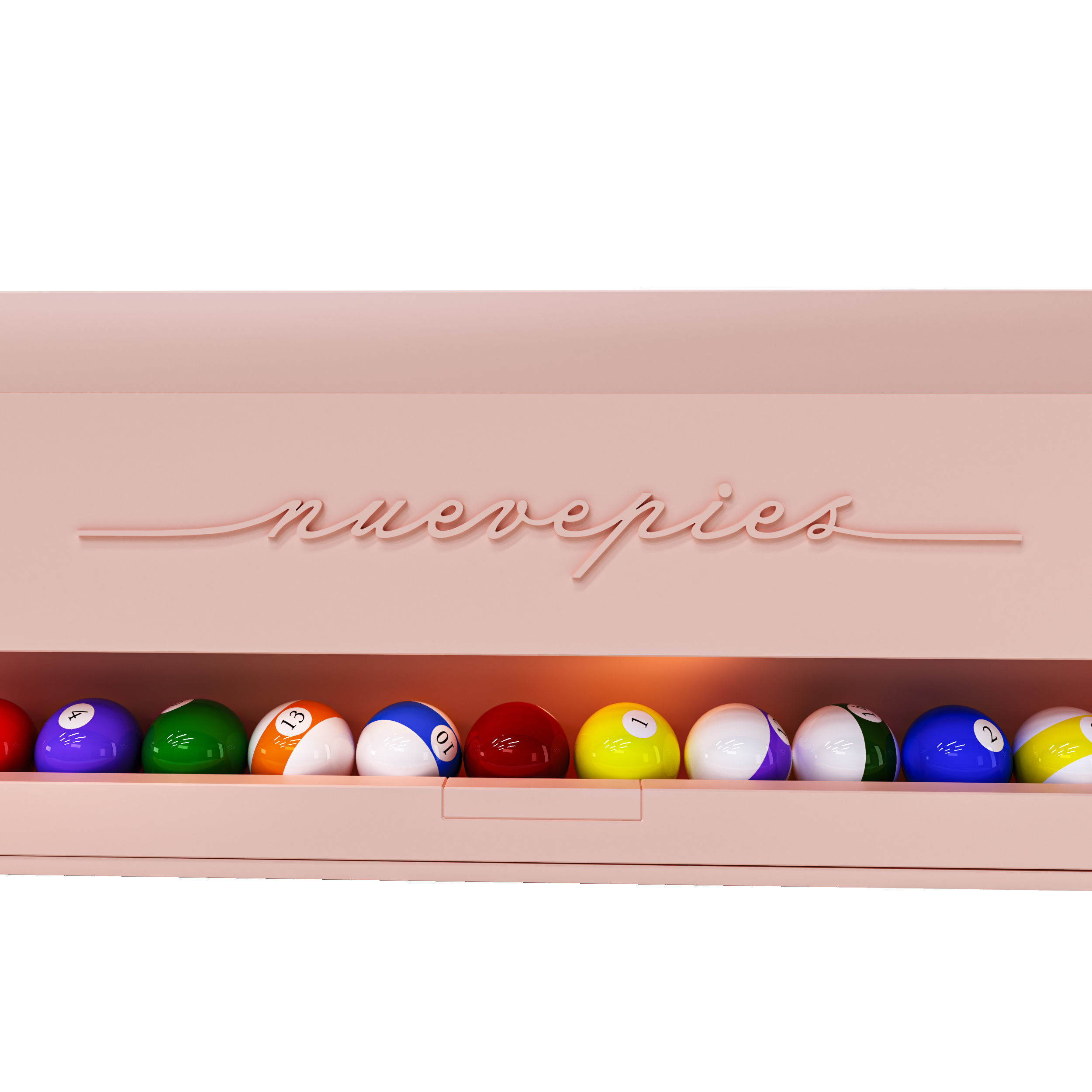 Pool table MONOCOLOR PINK PASTEL 3D model_4