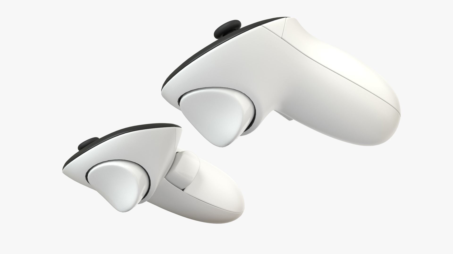 Meta Quest 3 with Meta Touch Plus controllers 3D model_11