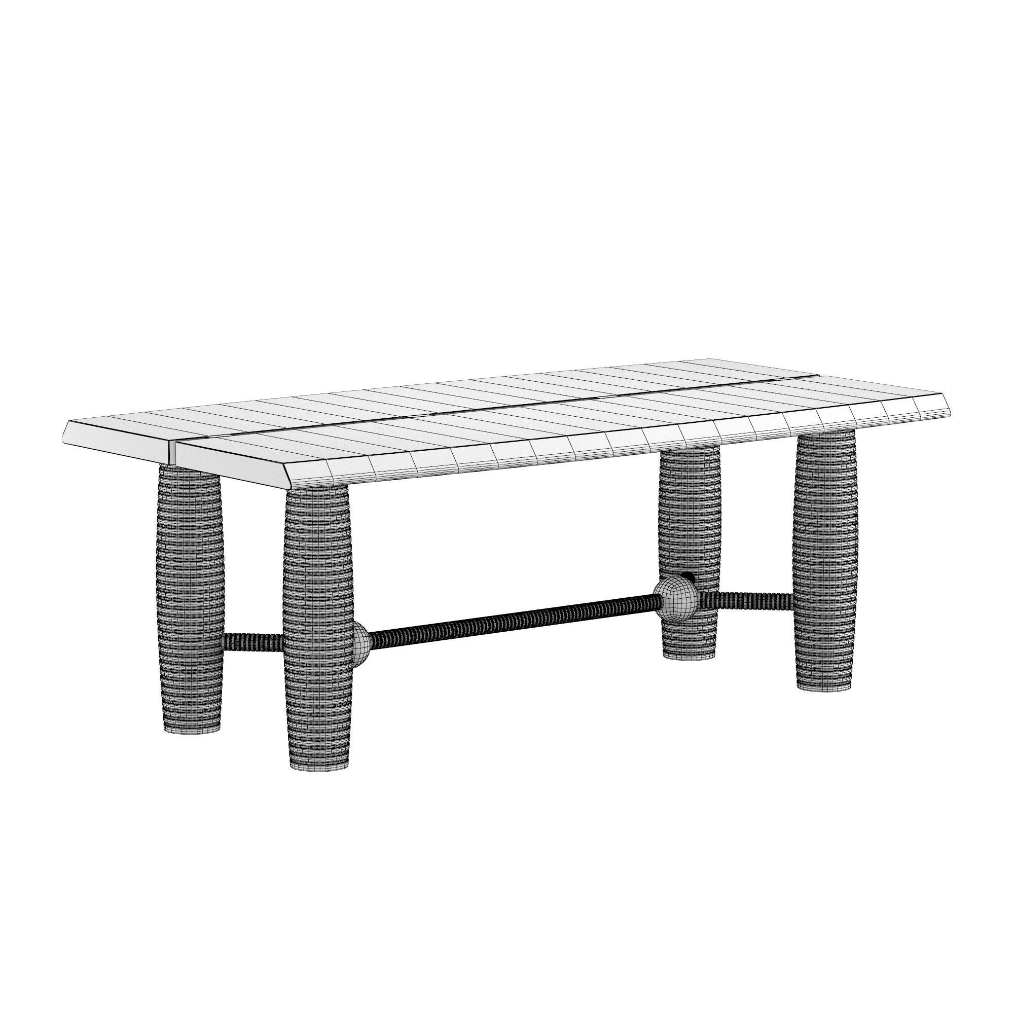 ZENIA Dining Table 3D model_5